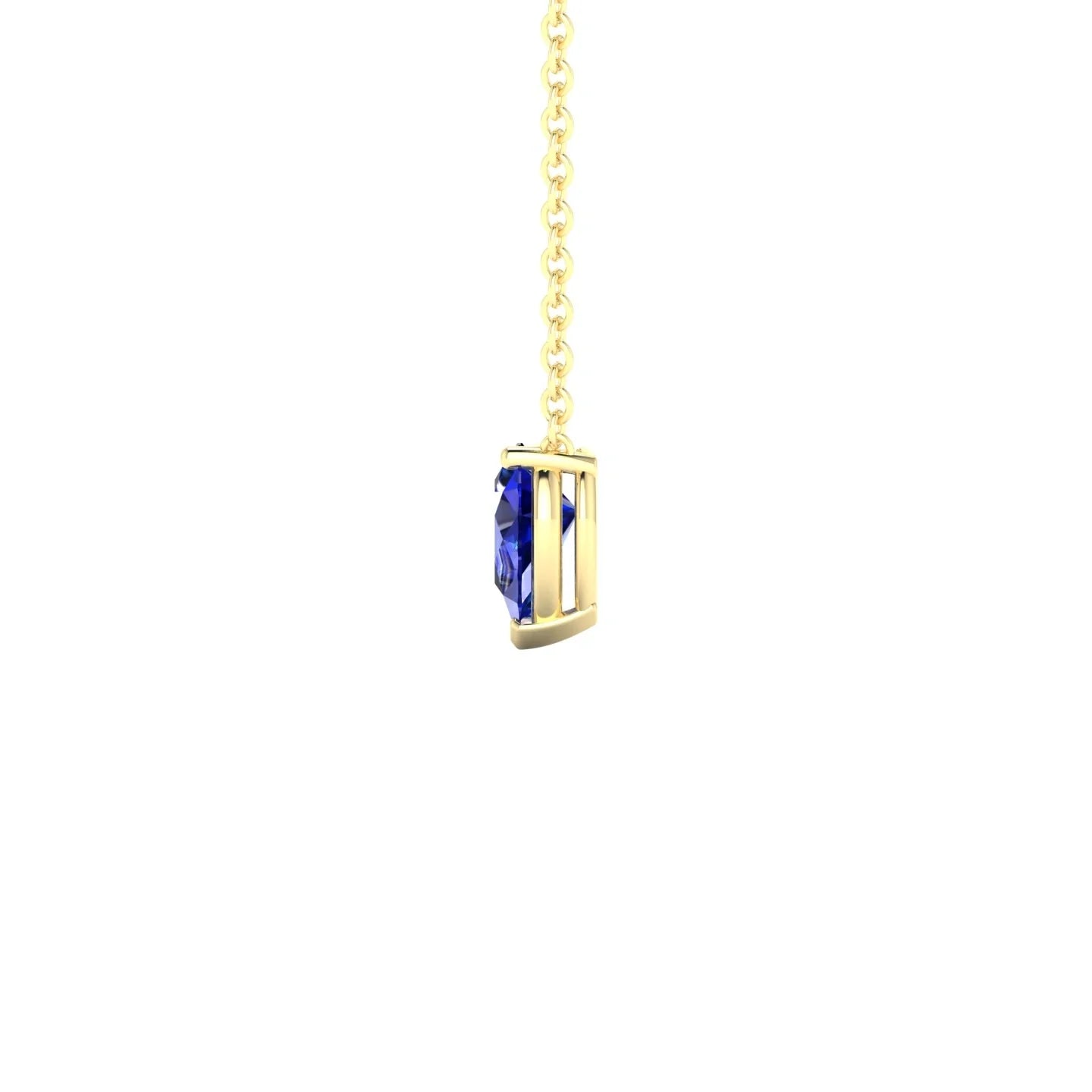 Radiance | 18k Yellow Gold 6 x 4 mm Pear Sapphire Pendant
