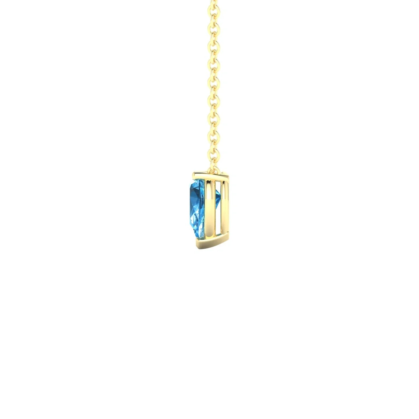 Radiance | 18k Yellow Gold 6 x 4 mm Pear Topaz Pendant
