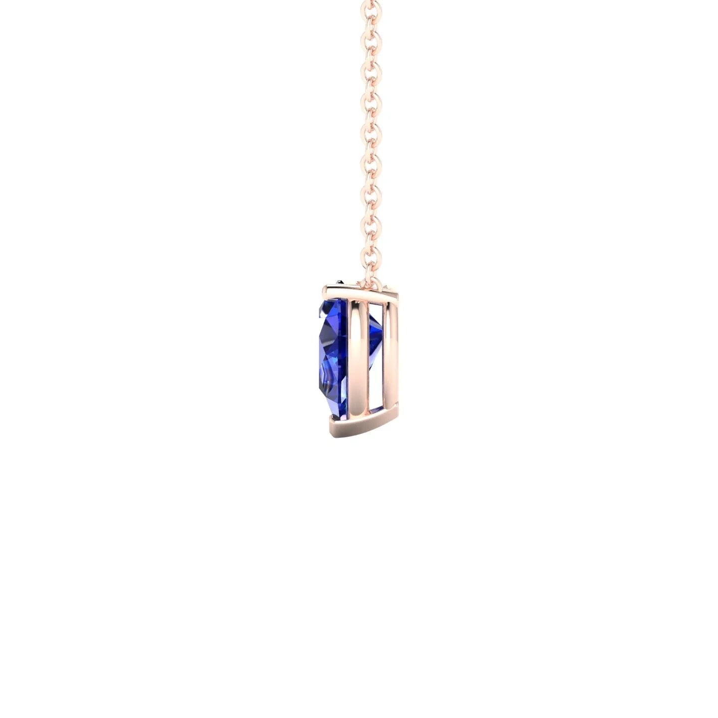 Radiance | 18k Rose Gold 7 x 5 mm Pear Sapphire Pendant