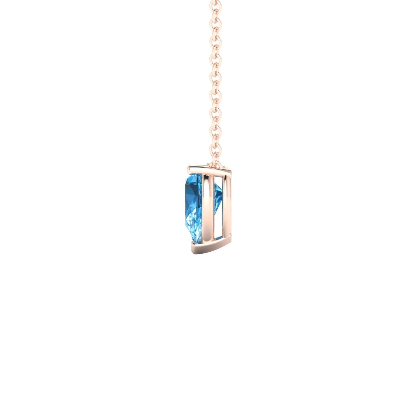 Radiance | 18k Rose Gold 7 x 5 mm Pear Topaz Pendant