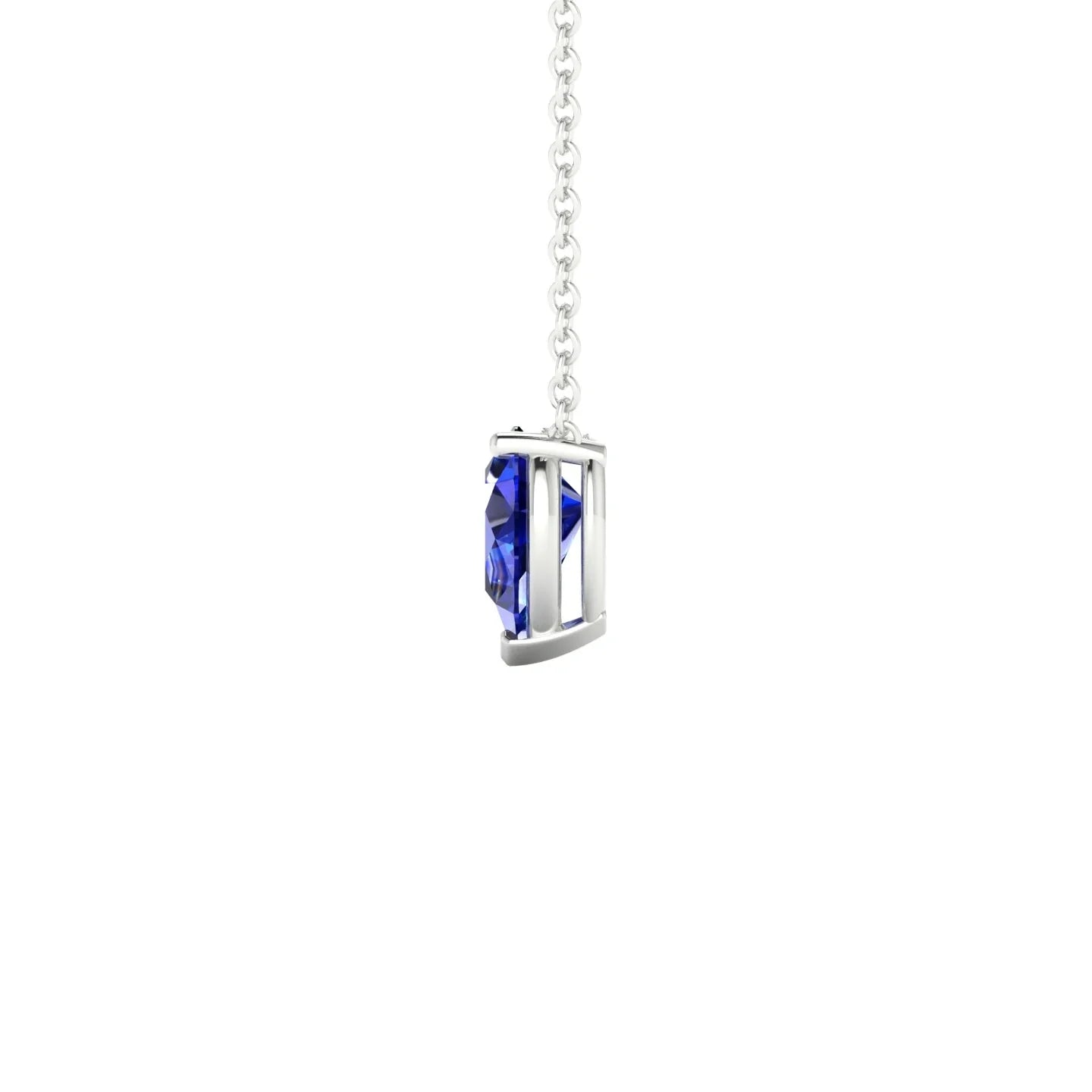 Radiance | 18k White Gold 7 x 5 mm Pear Sapphire Pendant