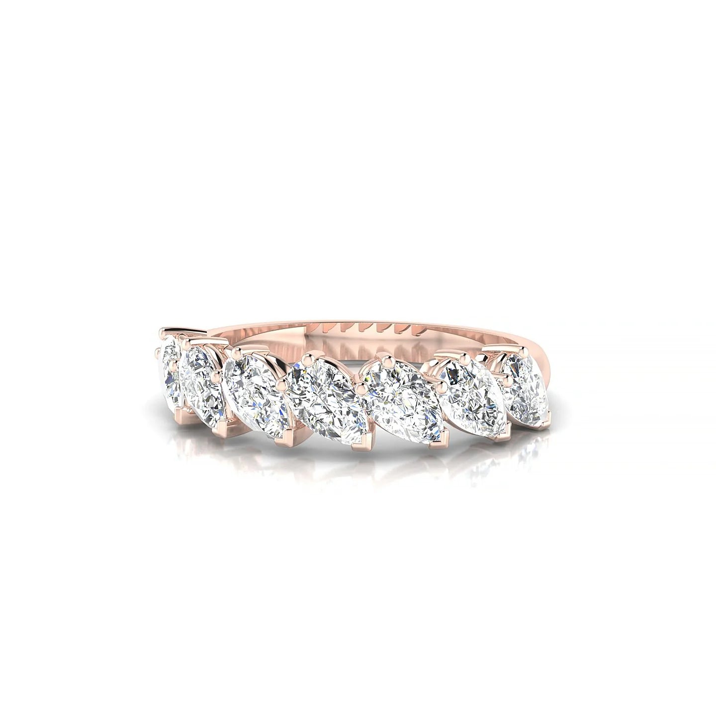 Rain | 18k Rose Gold 5 x 3 mm Pear Diamond Ring