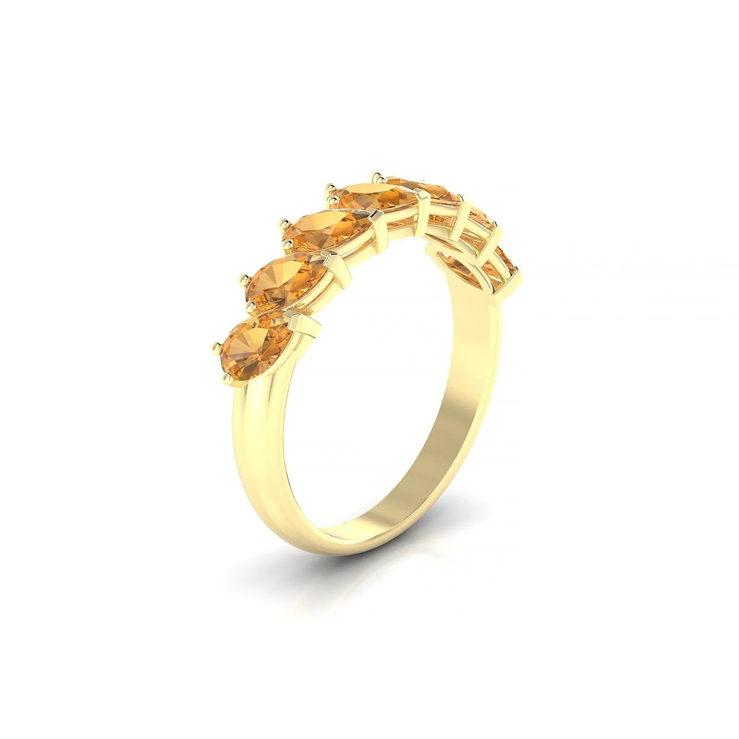 Rain | 18k Yellow Gold 5 x 3 mm Pear Citrine Ring