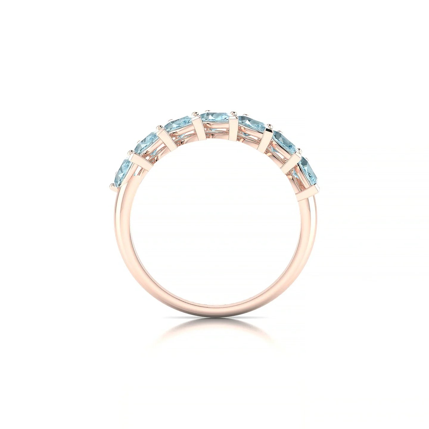 Rain | 18k Rose Gold 5 x 3 mm Pear Aquamarine Ring