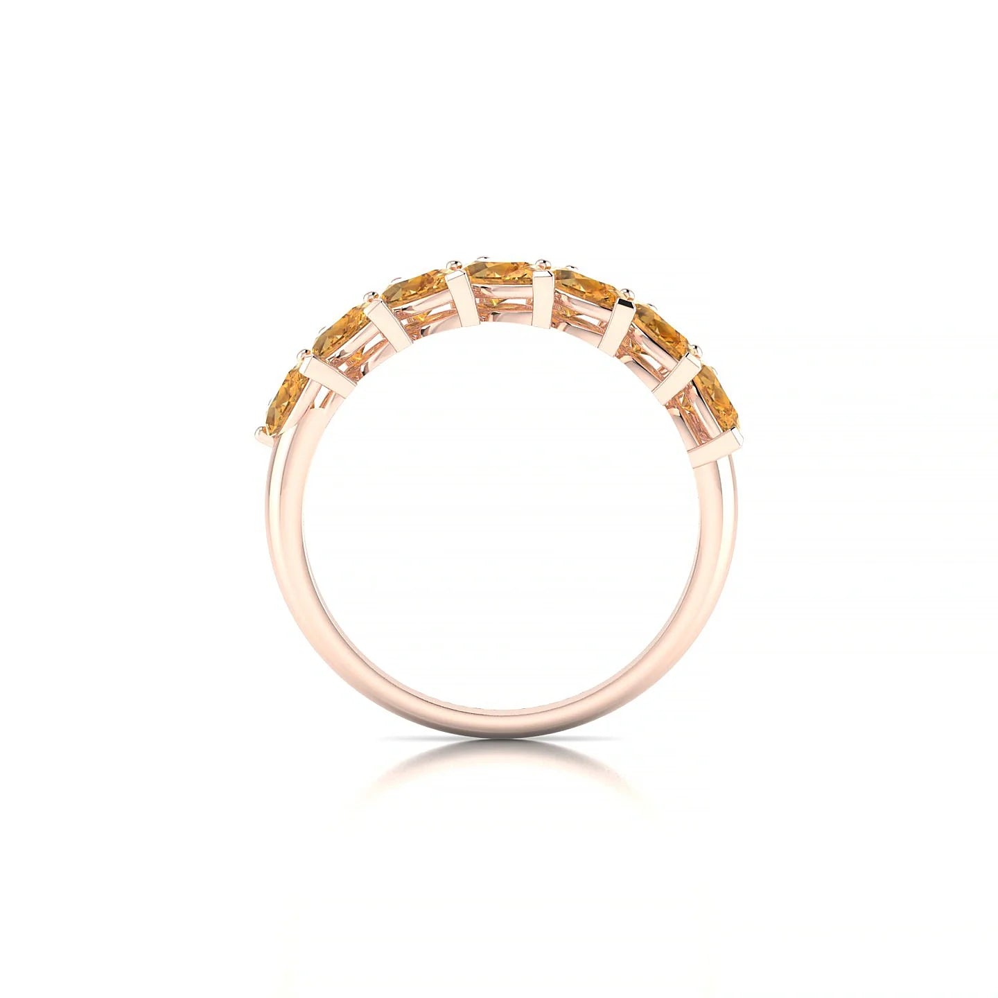 Rain | 18k Rose Gold 5 x 3 mm Pear Citrine Ring