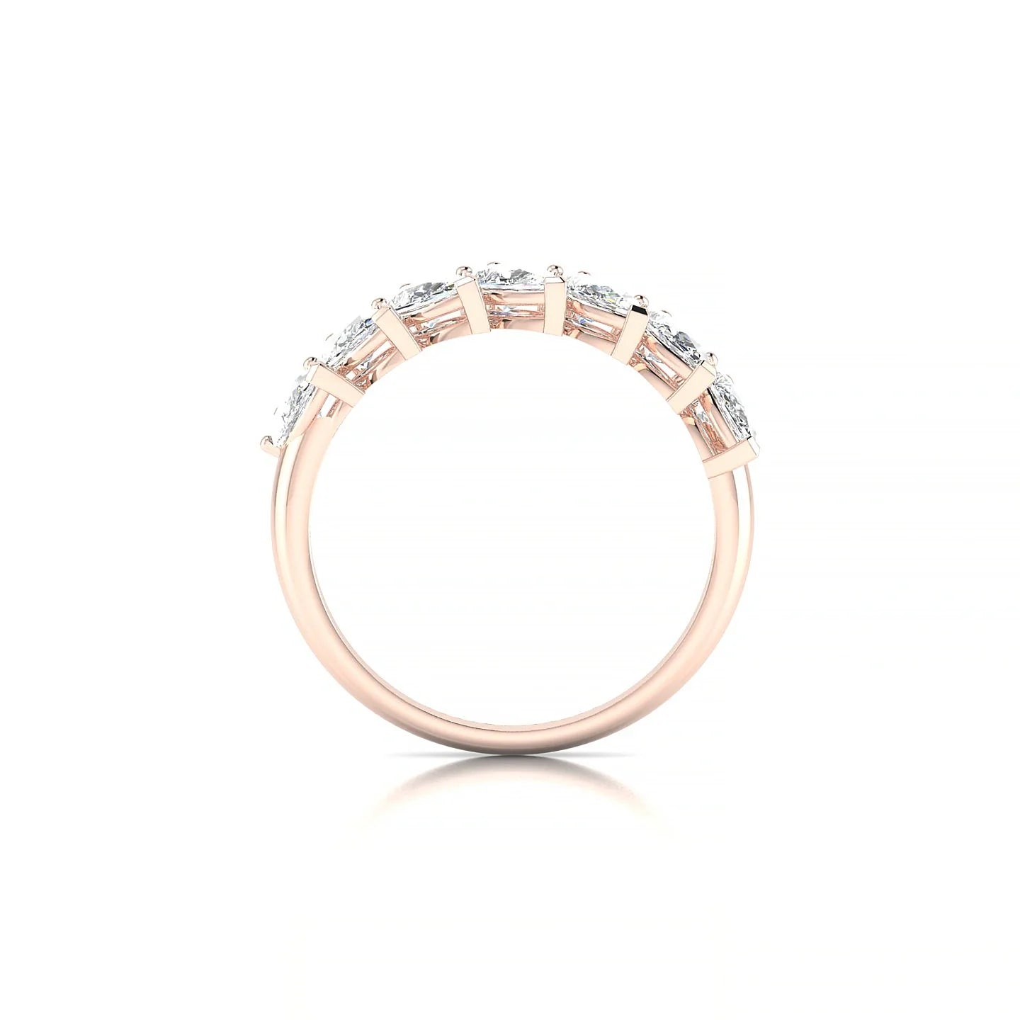 Rain | 18k Rose Gold 5 x 3 mm Pear Diamond Ring