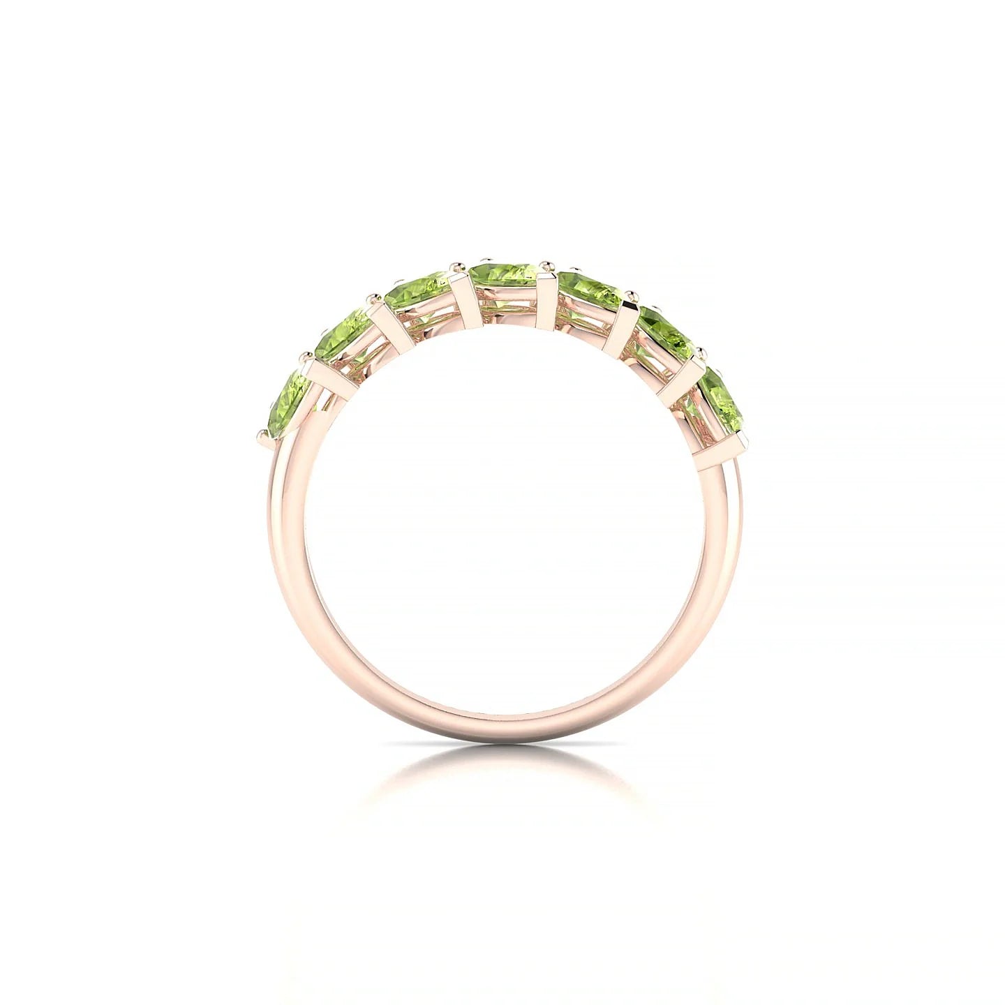 Rain | 18k Rose Gold 5 x 3 mm Pear Peridot Ring