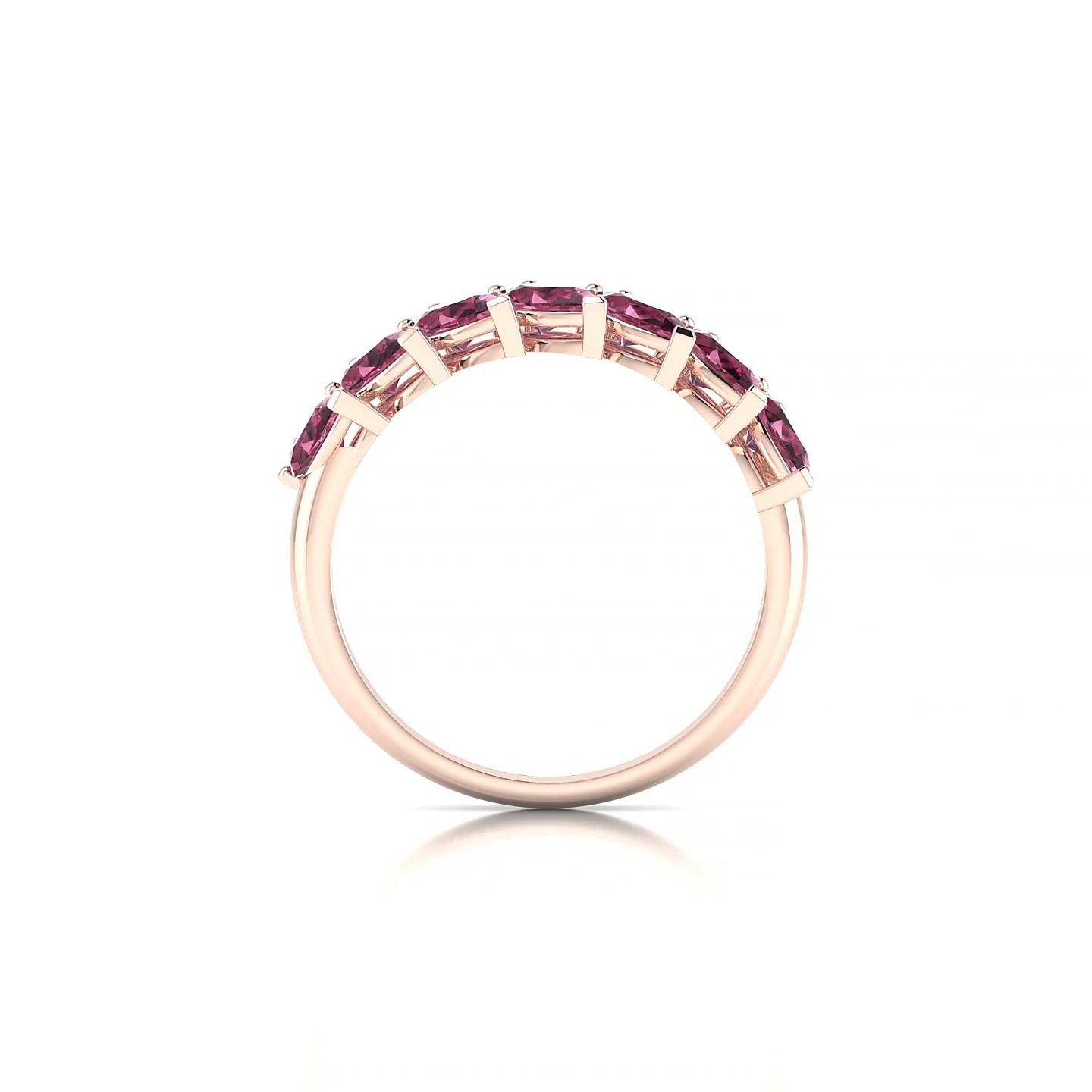 Rain | 18k Rose Gold 5 x 3 mm Pear Rhodolite Ring