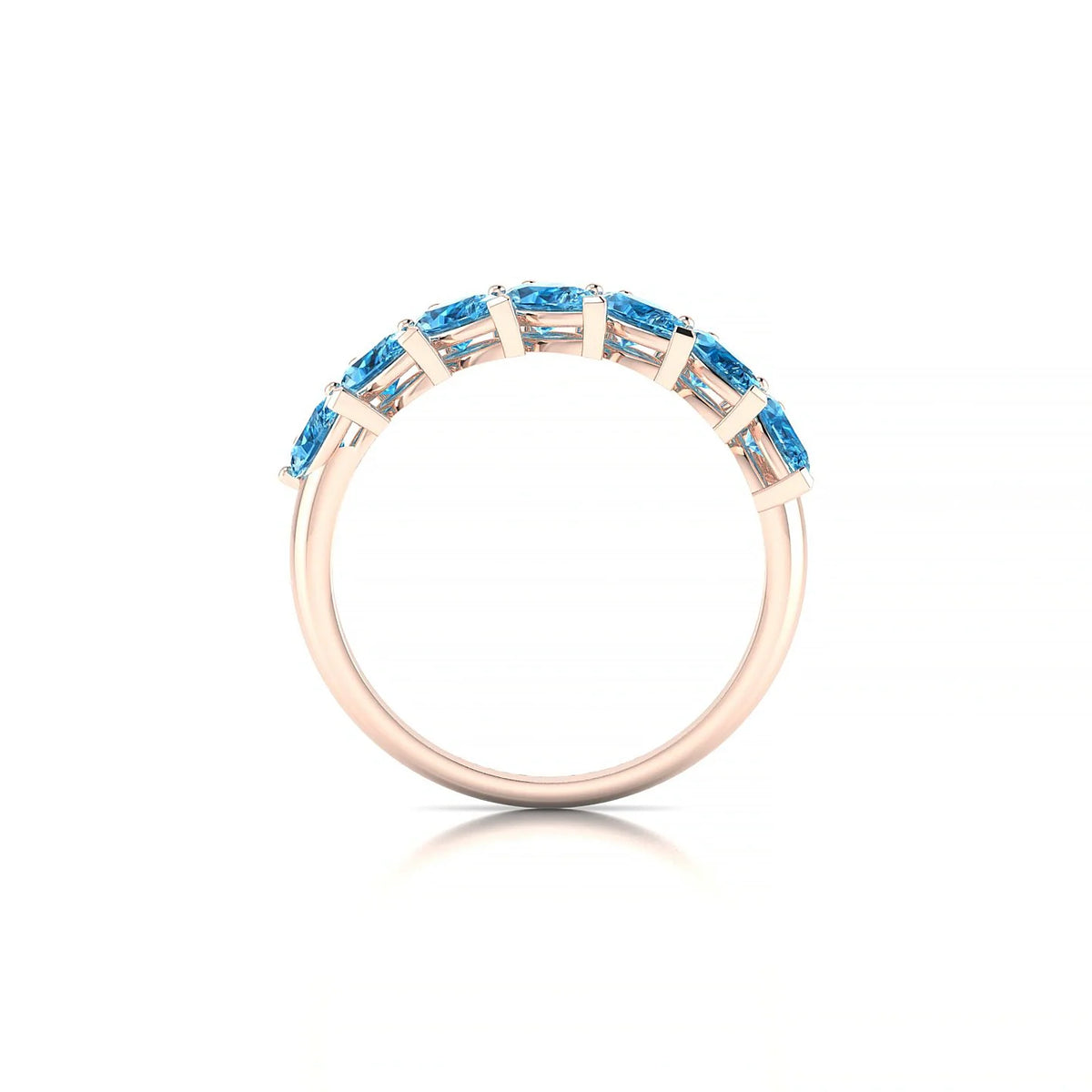 Rain | 18k Rose Gold 5 x 3 mm Pear Topaz Ring
