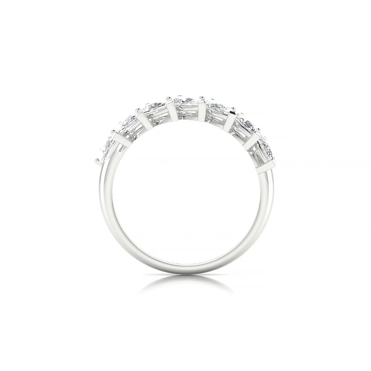 Rain | 18k White Gold 5 x 3 mm Pear Diamond Ring