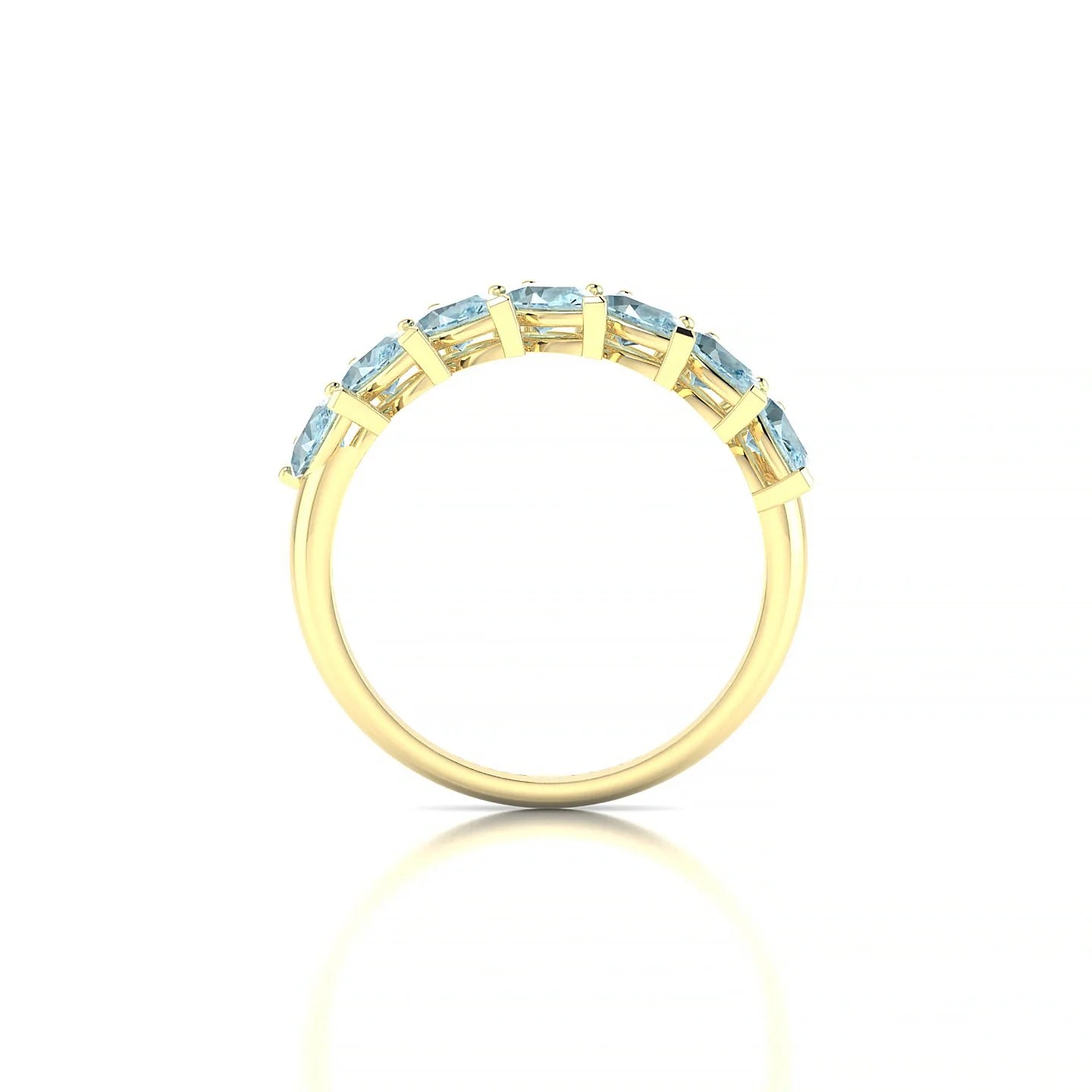 Rain | 18k Yellow Gold 5 x 3 mm Pear Aquamarine Ring