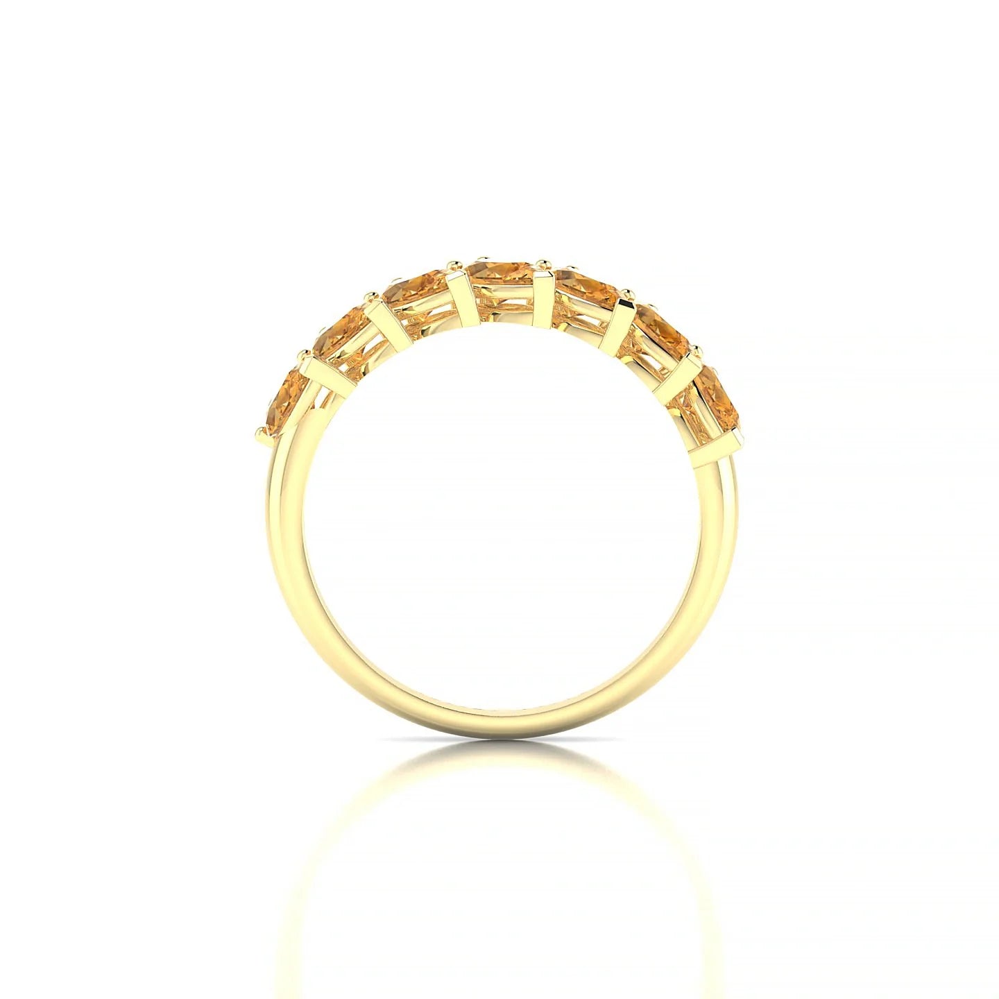 Rain | 18k Yellow Gold 5 x 3 mm Pear Citrine Ring