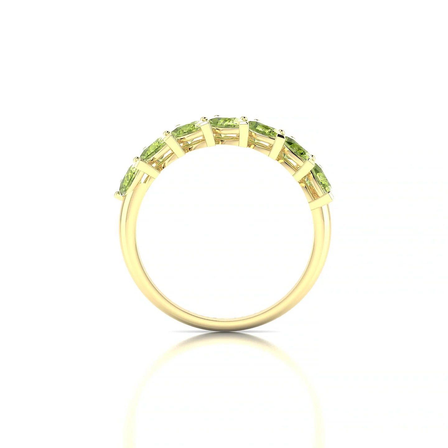 Rain | 18k Yellow Gold 5 x 3 mm Pear Peridot Ring