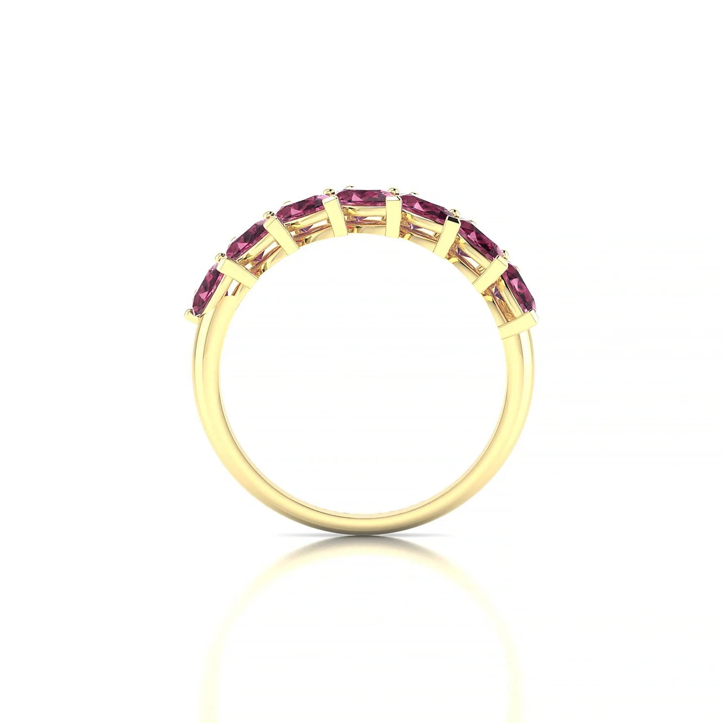 Rain | 18k Yellow Gold 5 x 3 mm Pear Rhodolite Ring