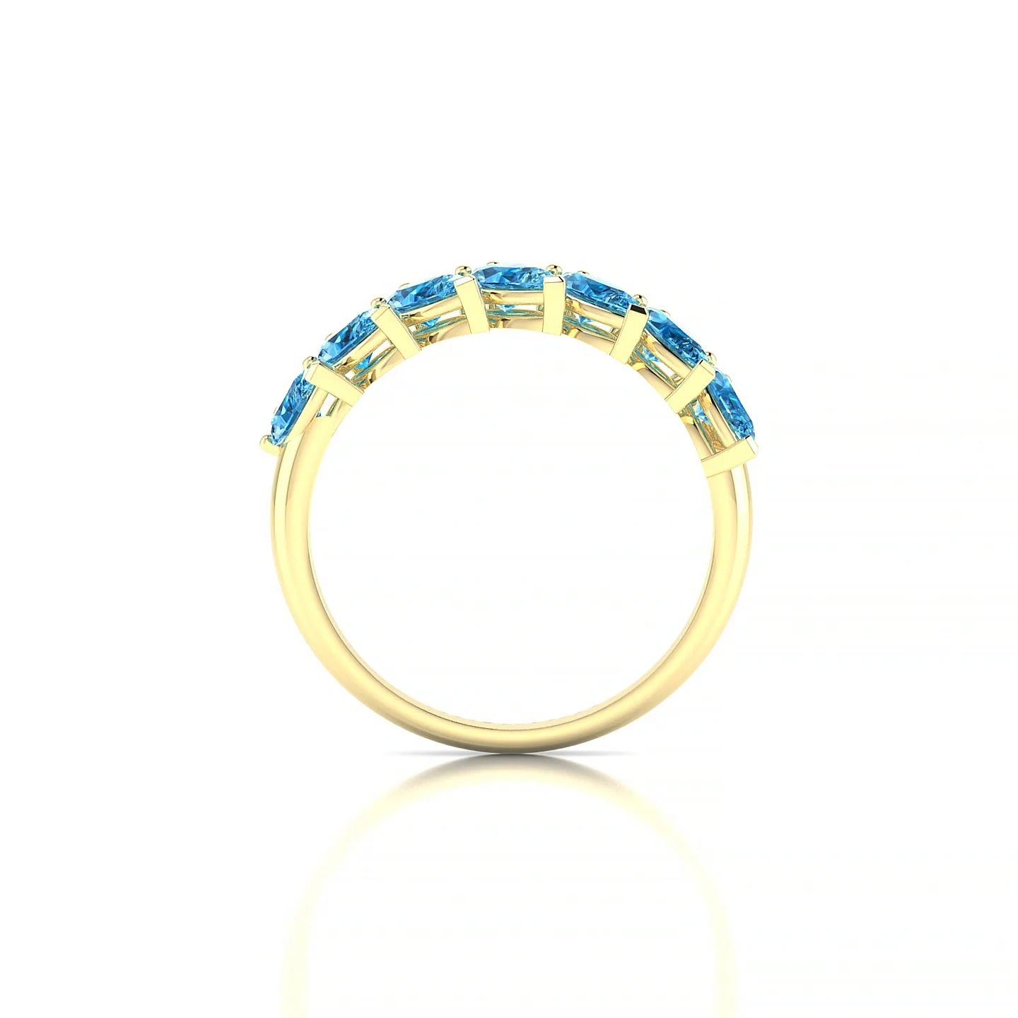 Rain | 18k Yellow Gold 5 x 3 mm Pear Topaz Ring