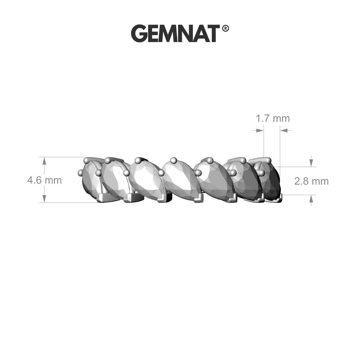 Rain | 18k Rose Gold 5 x 3 mm Pear Diamond Ring