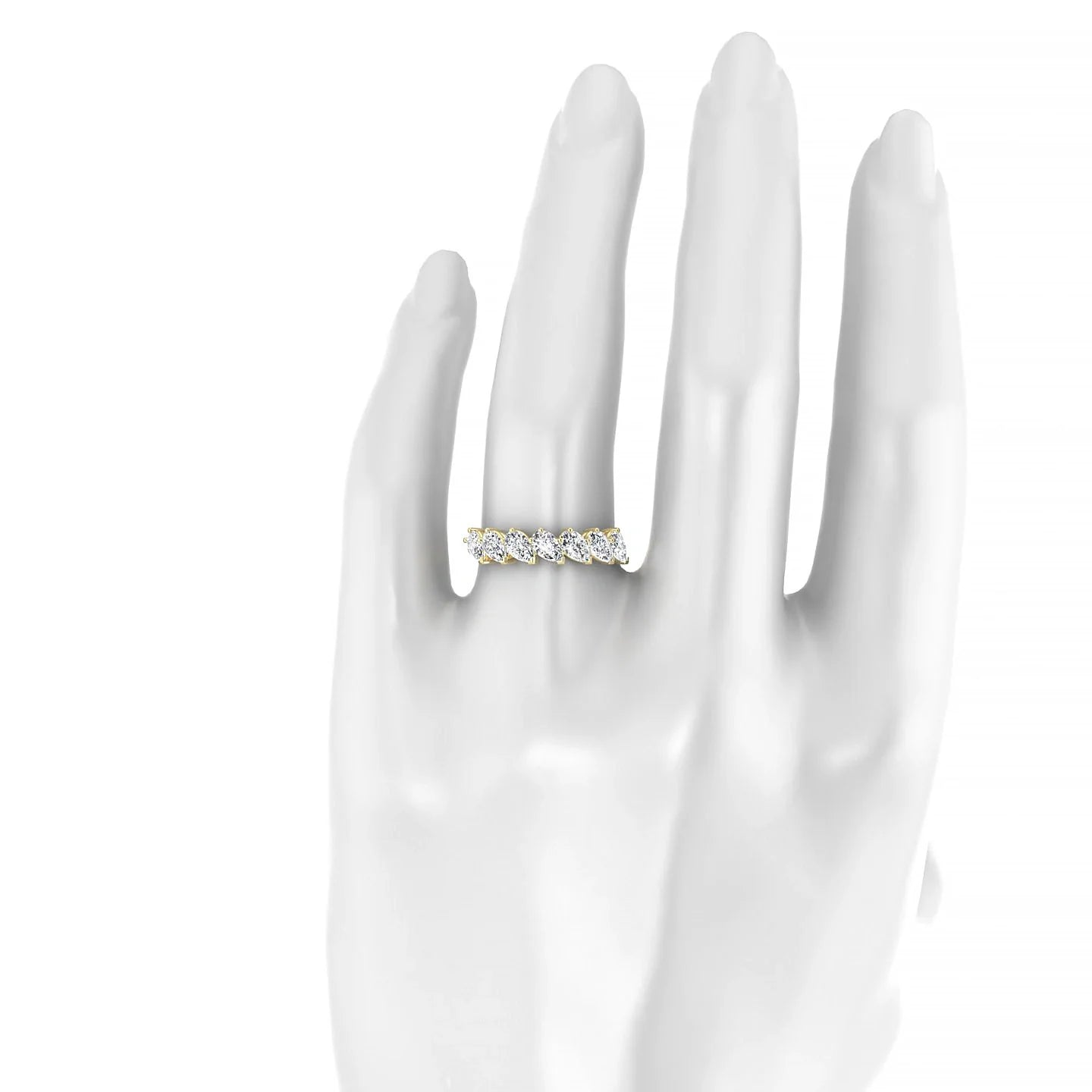 Rain | 18k Yellow Gold 5 x 3 mm Pear Diamond Ring
