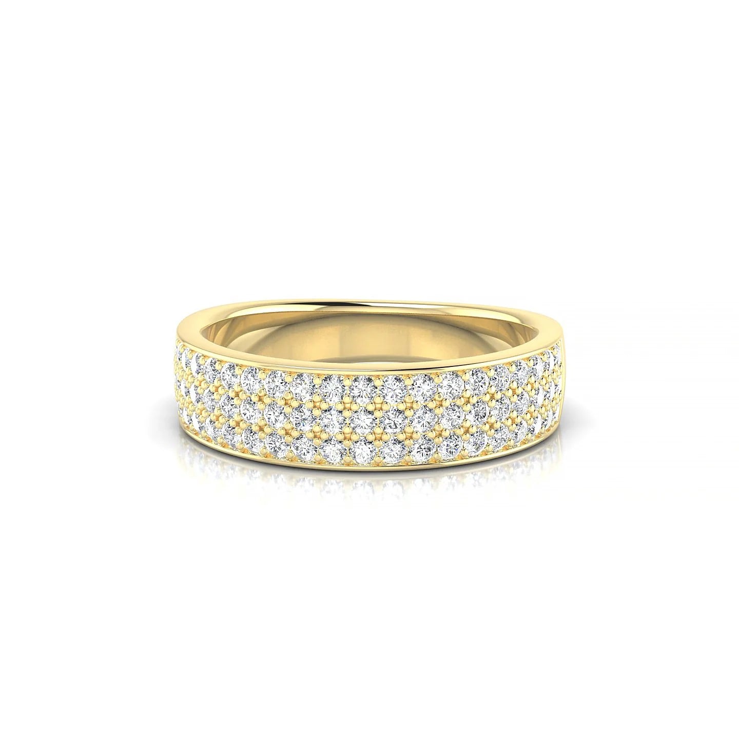 Repose | 18k Yellow Gold 1.3 mm Round Diamond Ring