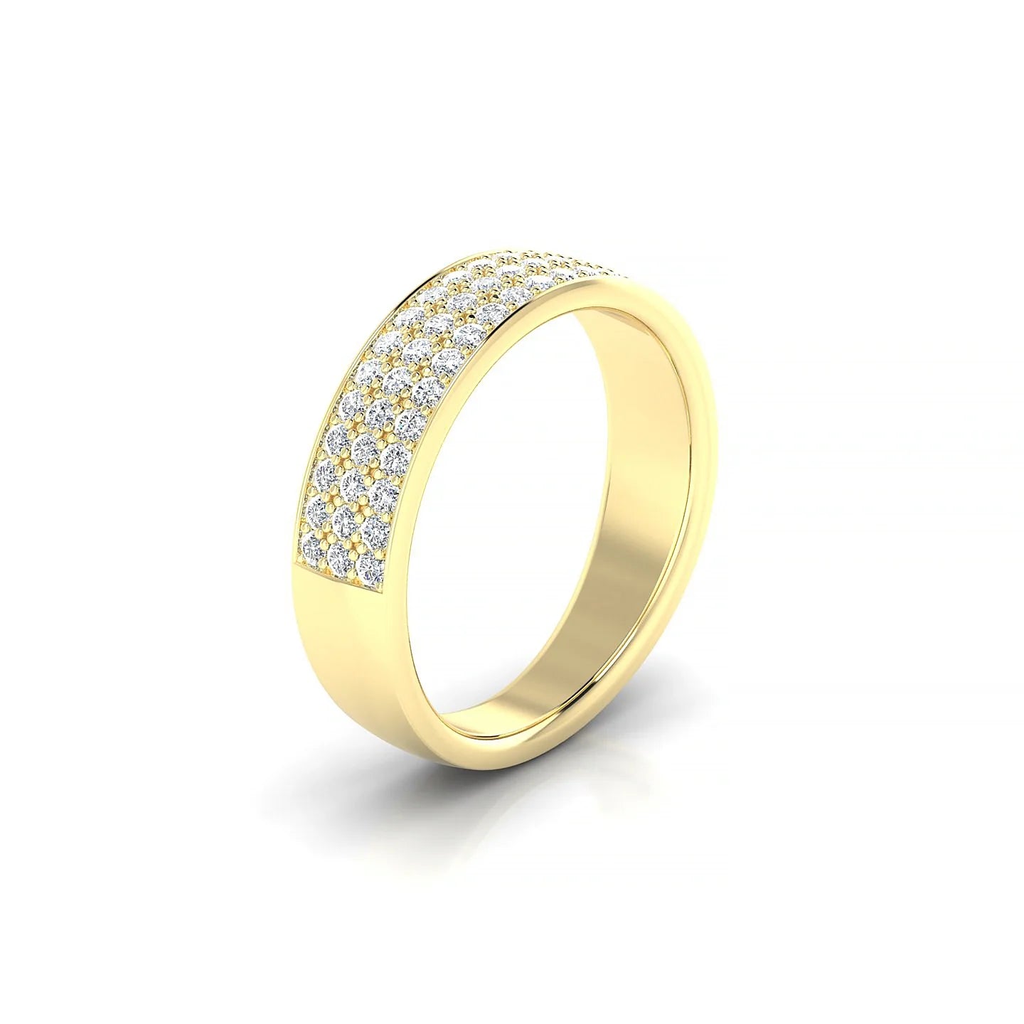 Repose | 18k Yellow Gold 1.3 mm Round Diamond Ring