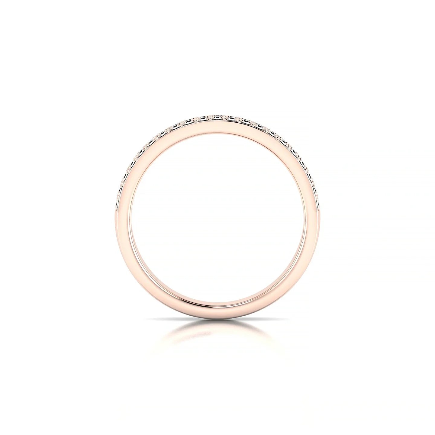 Repose | 18k Rose Gold 1.3 mm Round Black Diamond Ring