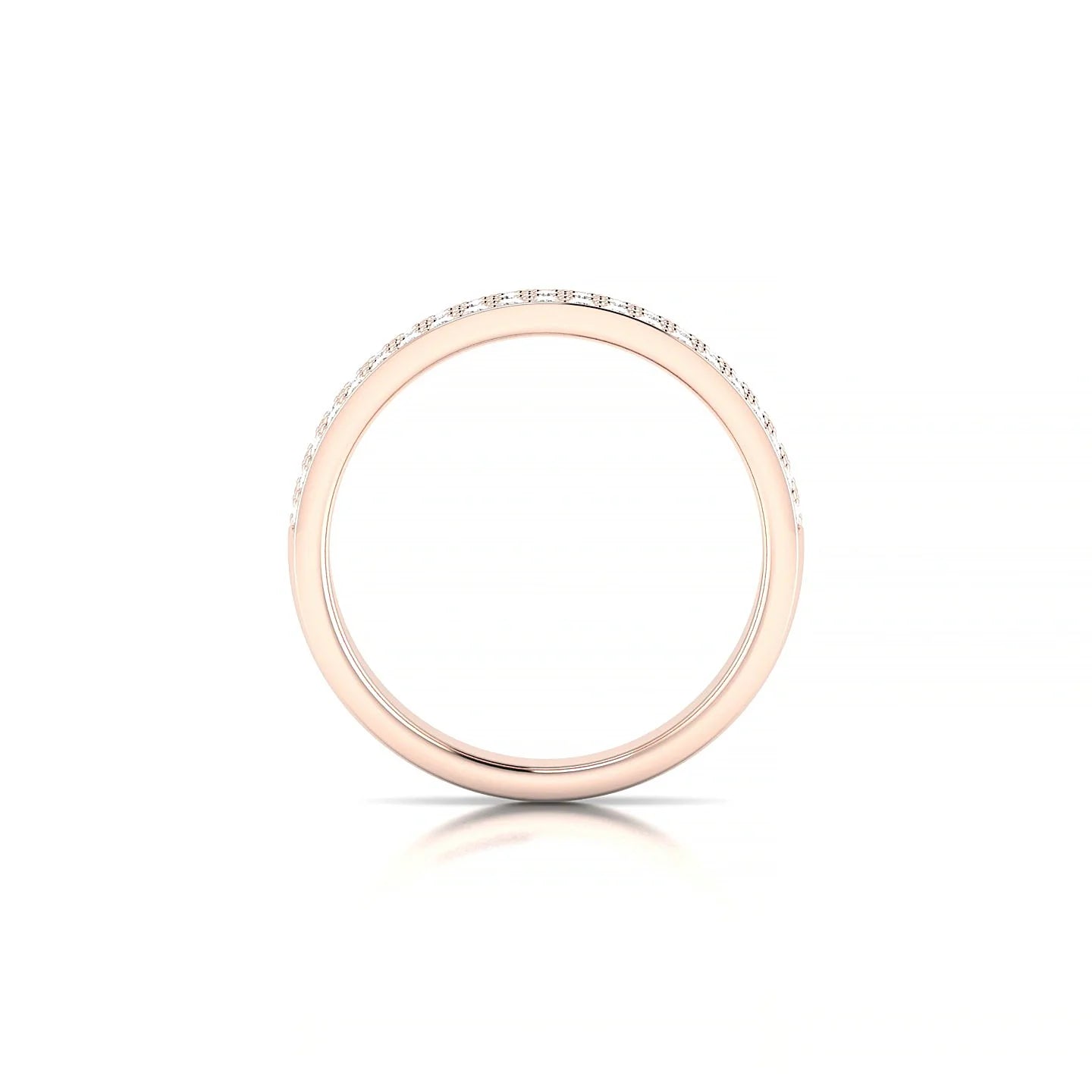 Repose | 18k Rose Gold 1.3 mm Round Diamond Ring