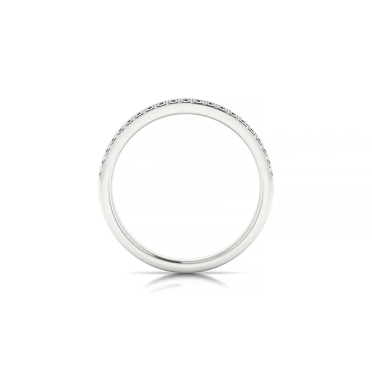 Repose | 18k White Gold 1.3 mm Round Black Diamond Ring