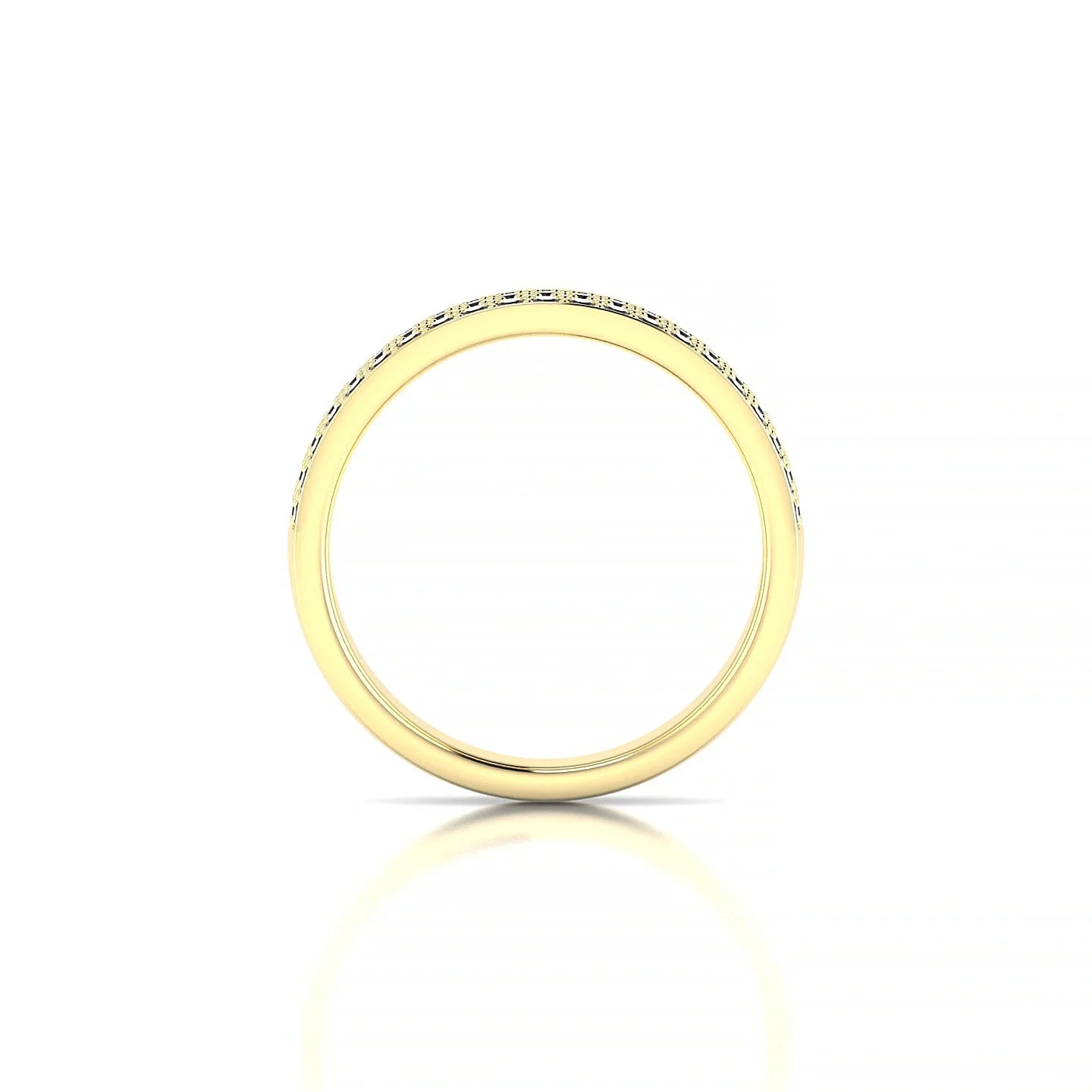 Repose | 18k Yellow Gold 1.3 mm Round Black Diamond Ring