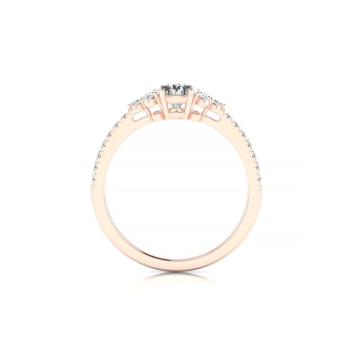 Reverie | 18k Rose Gold 7 x 5 mm Pear Diamond Ring