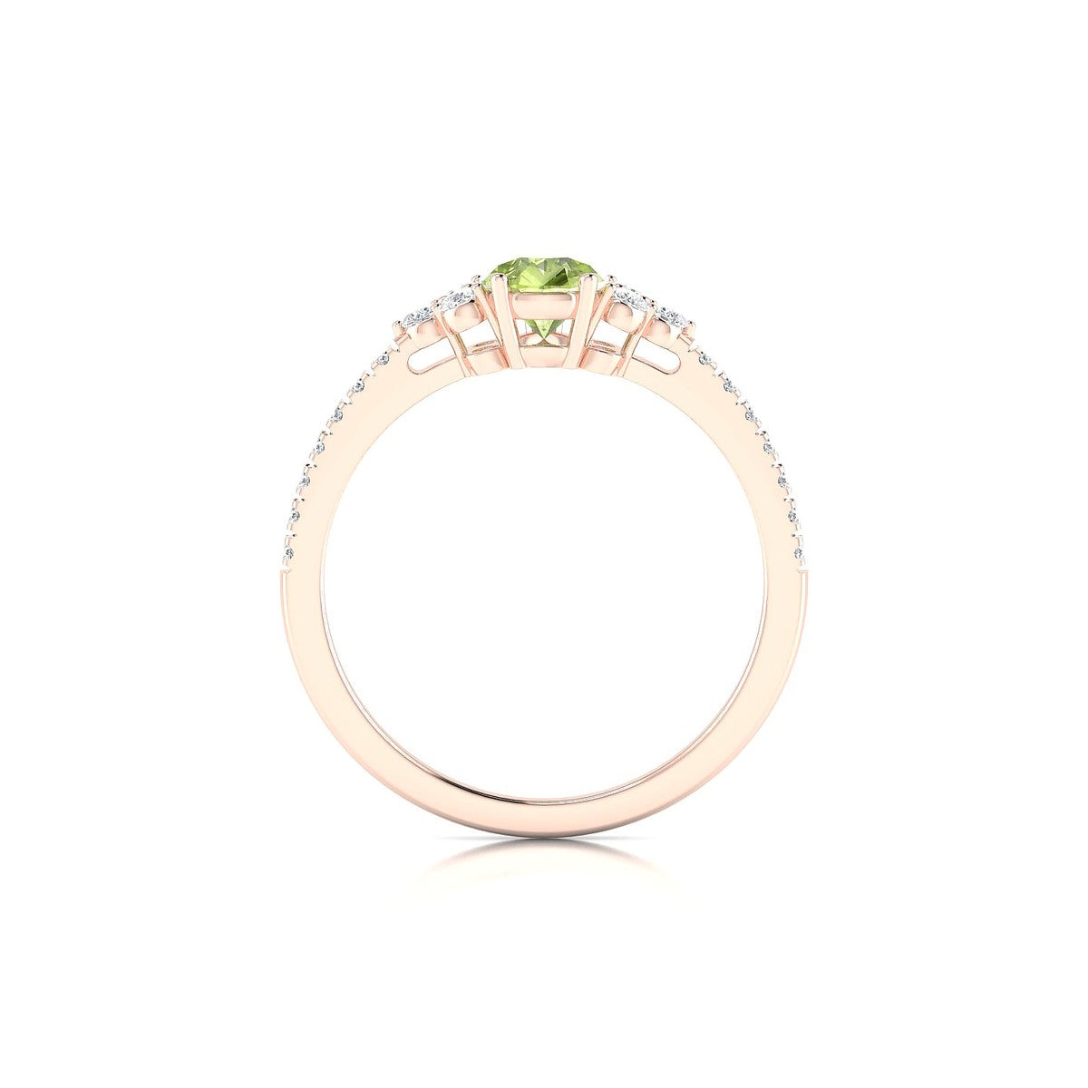 Reverie | 18k Rose Gold 7 x 5 mm Pear Peridot Ring