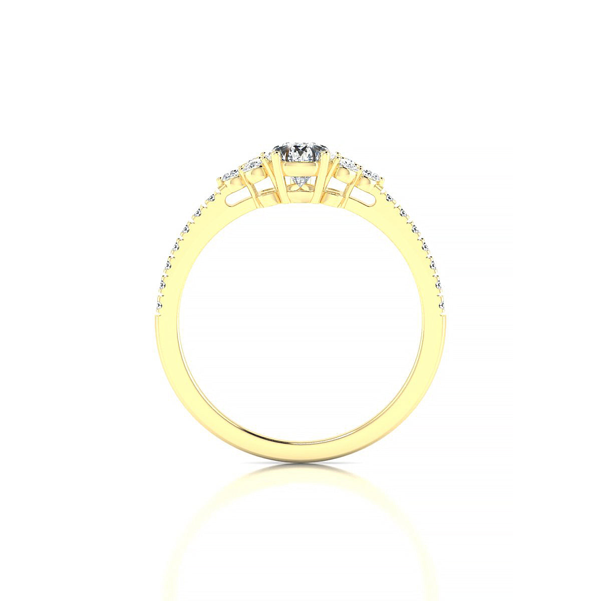 Reverie | 18k Yellow Gold 7 x 5 mm Pear Diamond Ring