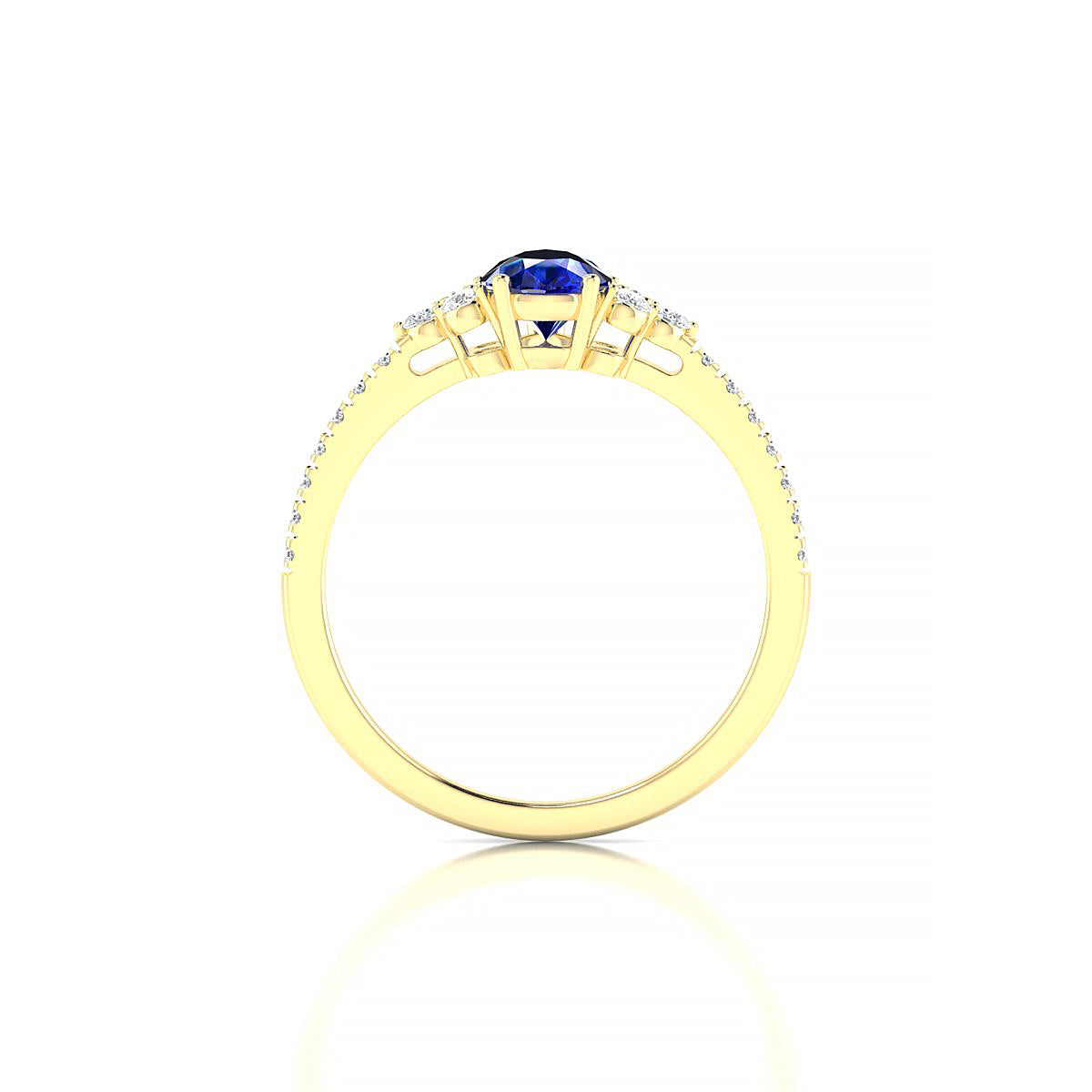 Reverie | 18k Yellow Gold 7 x 5 mm Pear Sapphire Ring