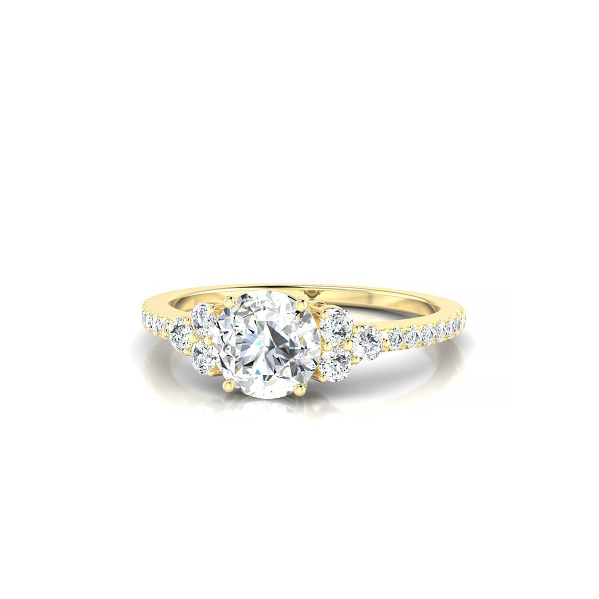 Reverie | 18k Yellow Gold 5.7 mm Round Diamond Ring