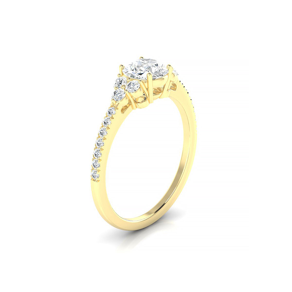 Reverie | 18k Yellow Gold 5.7 mm Round Diamond Ring