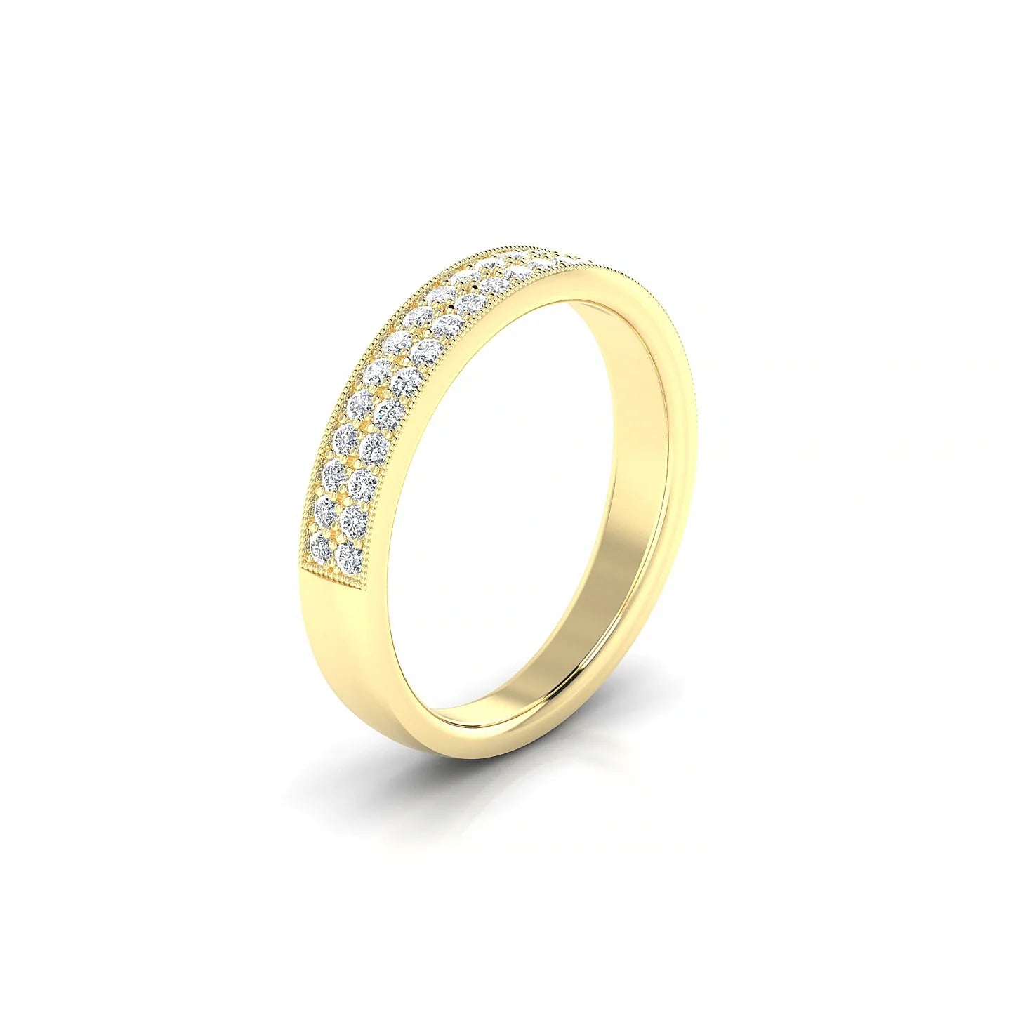 Rhyme | 18k Yellow Gold 1.3 mm Round Diamond Ring