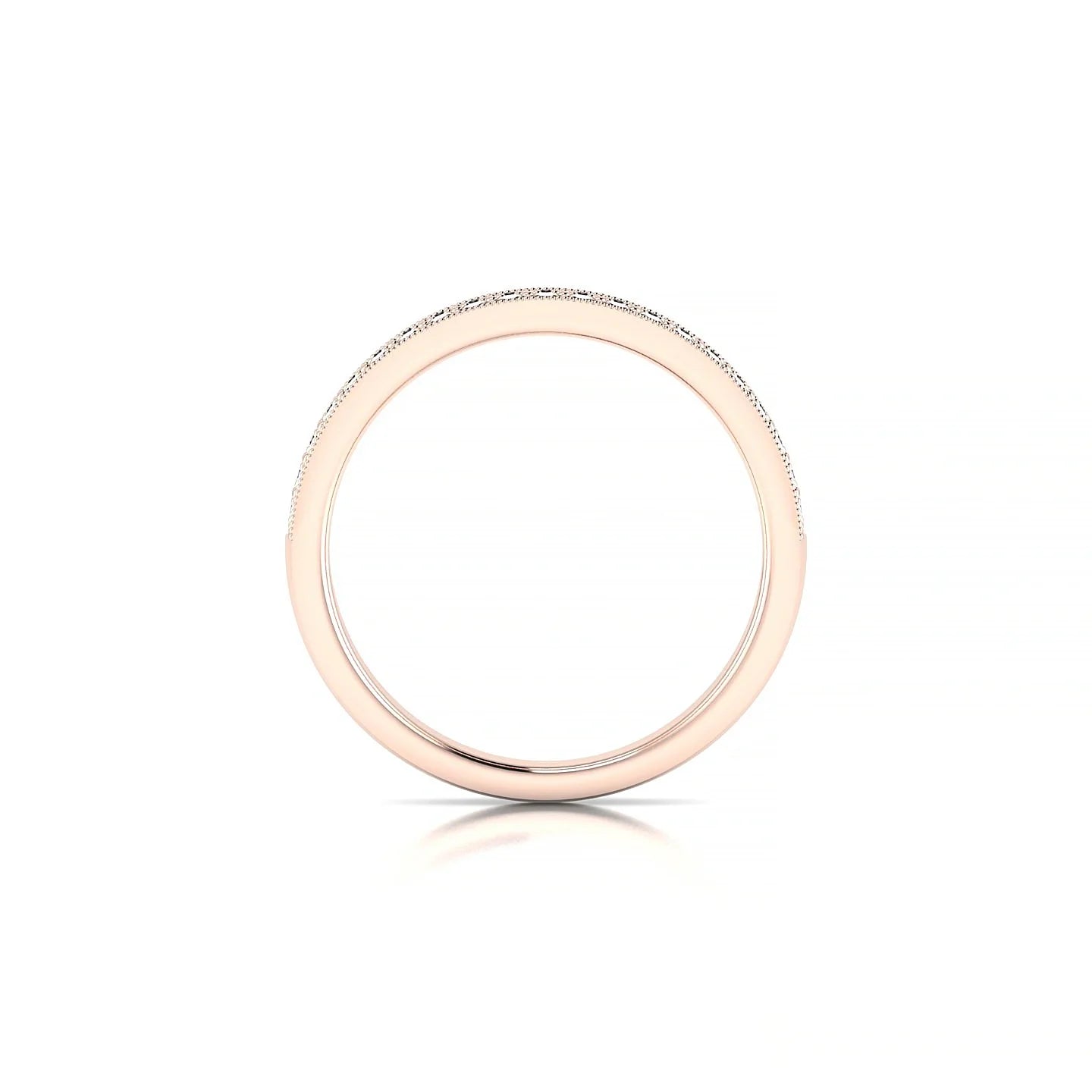 Rhyme | 18k Rose Gold 1.3 mm Round Black Diamond Ring