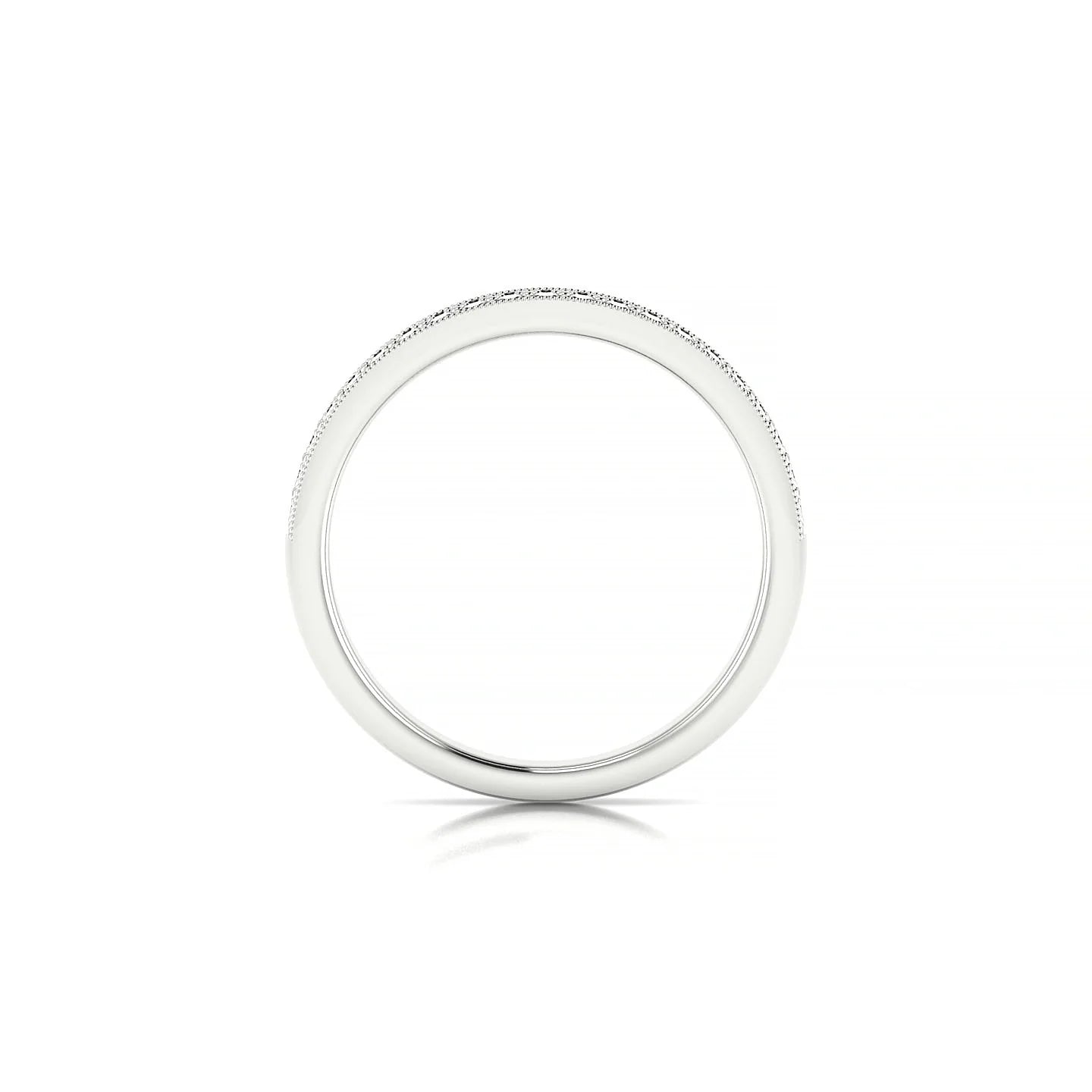 Rhyme | 18k White Gold 1.3 mm Round Black Diamond Ring
