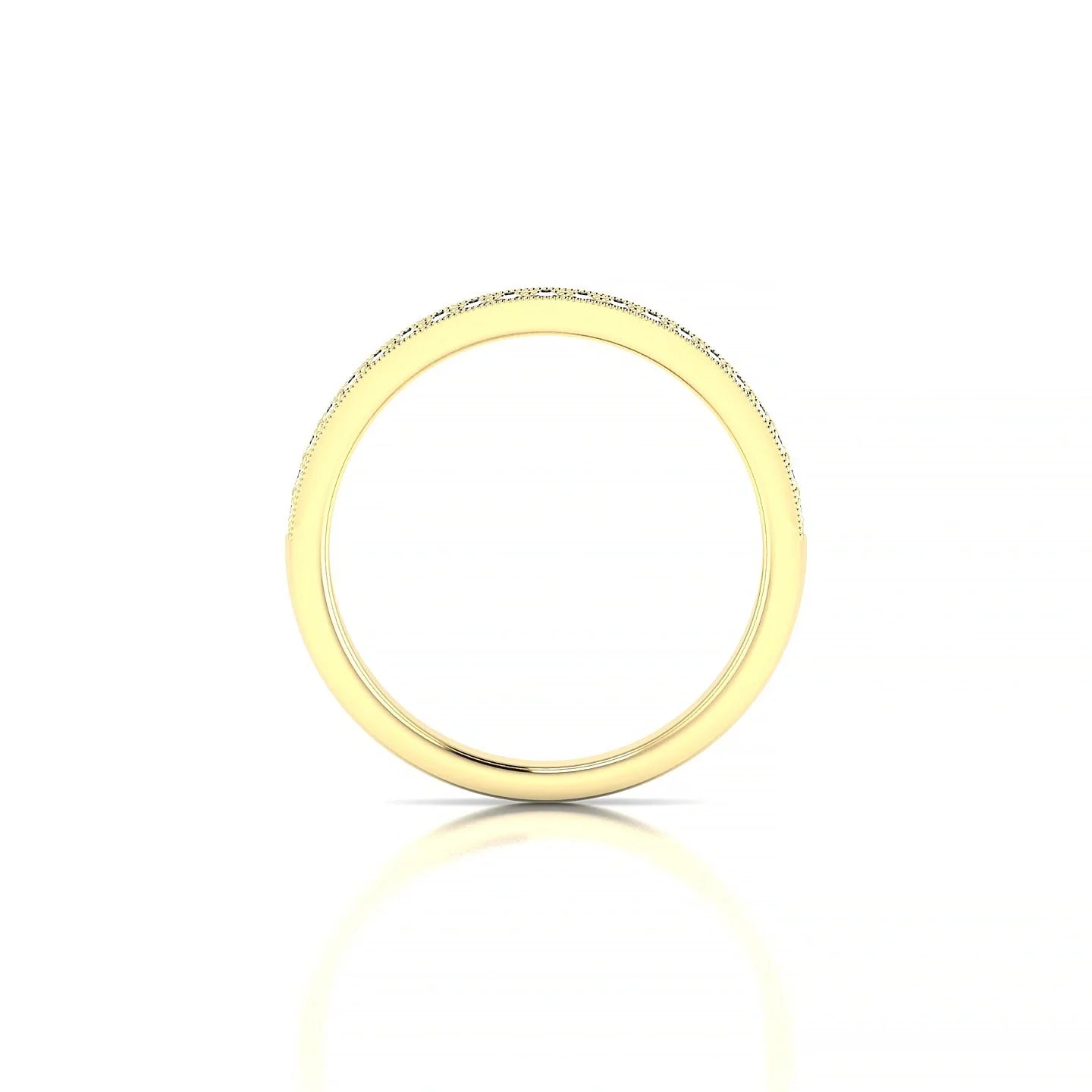 Rhyme | 18k Yellow Gold 1.3 mm Round Black Diamond Ring