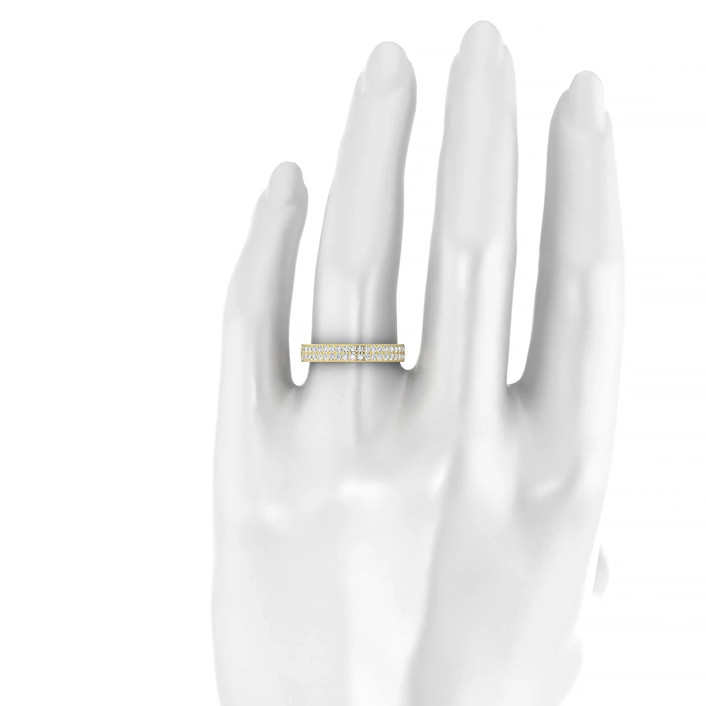 Rhyme | 18k Yellow Gold 1.3 mm Round Diamond Ring