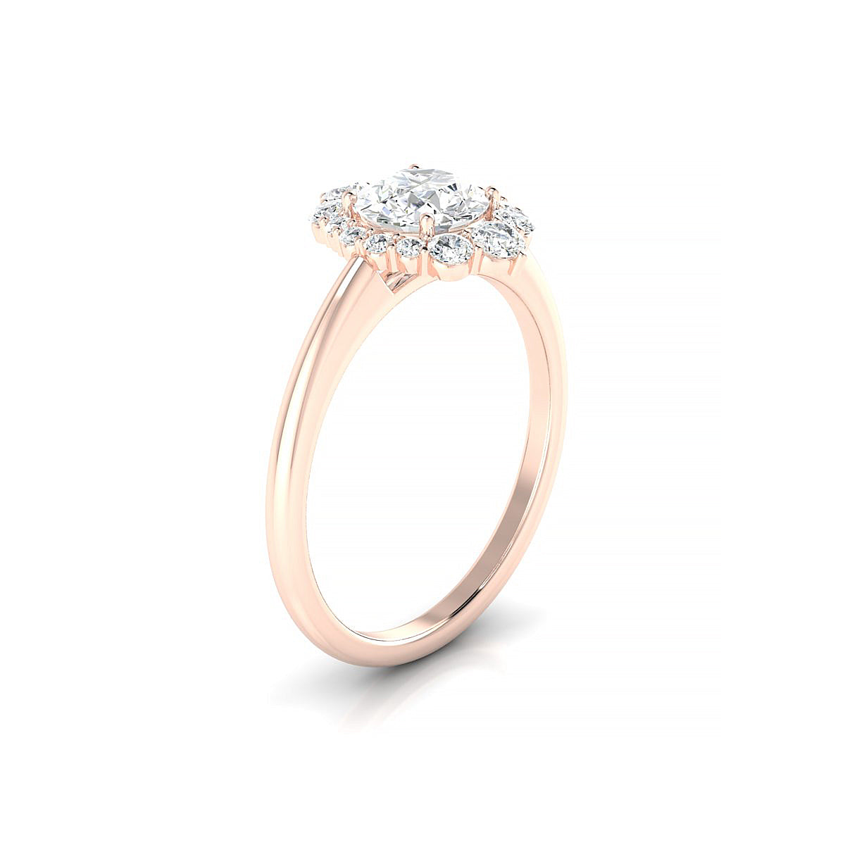 Romance | 18k Rose Gold 5.7 mm Round Diamond Ring
