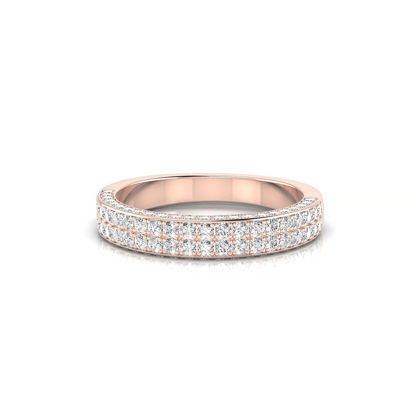 Seraph | 18k Rose Gold 1.3 mm Round Diamond Ring