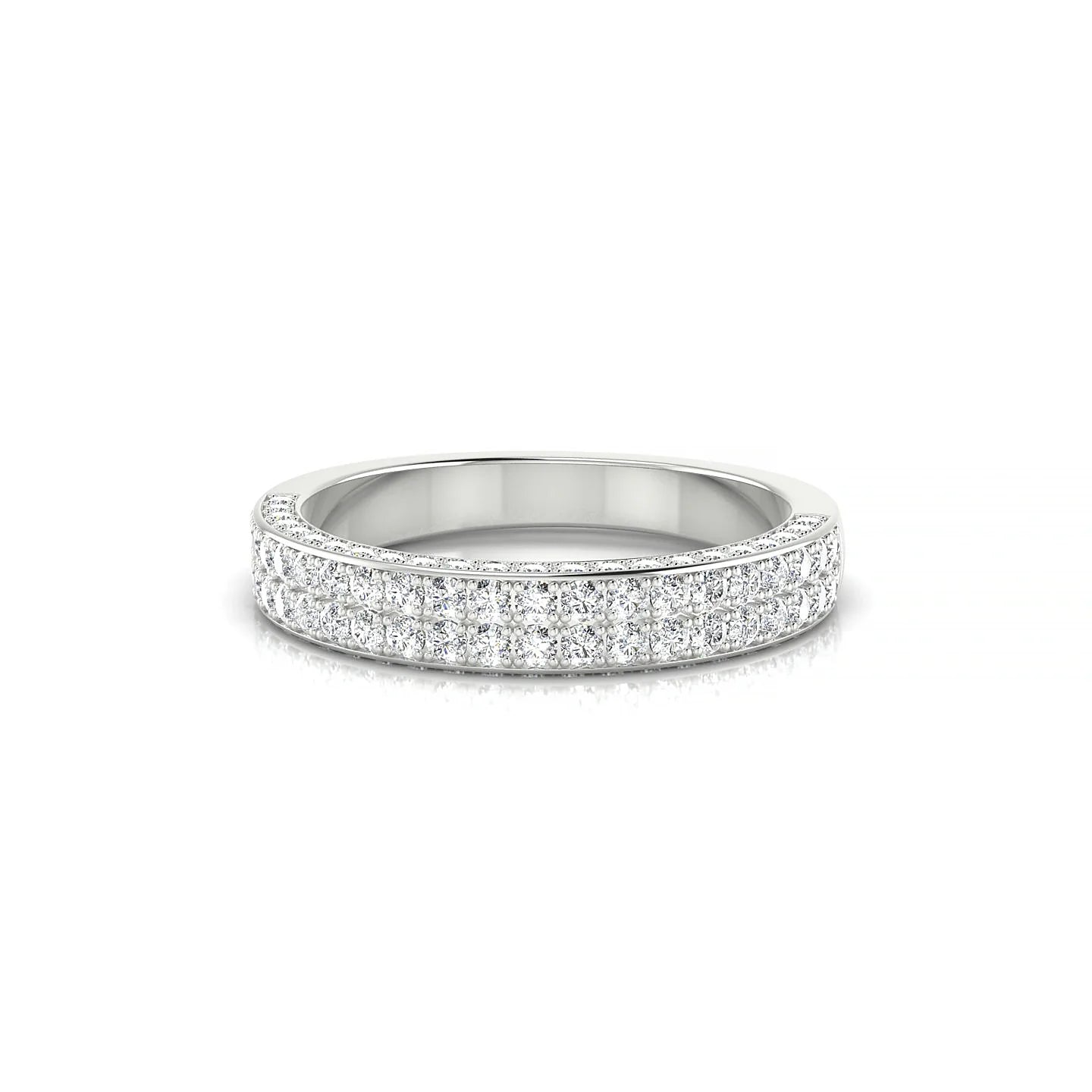 Seraph | 18k White Gold 1.3 mm Round Diamond Ring