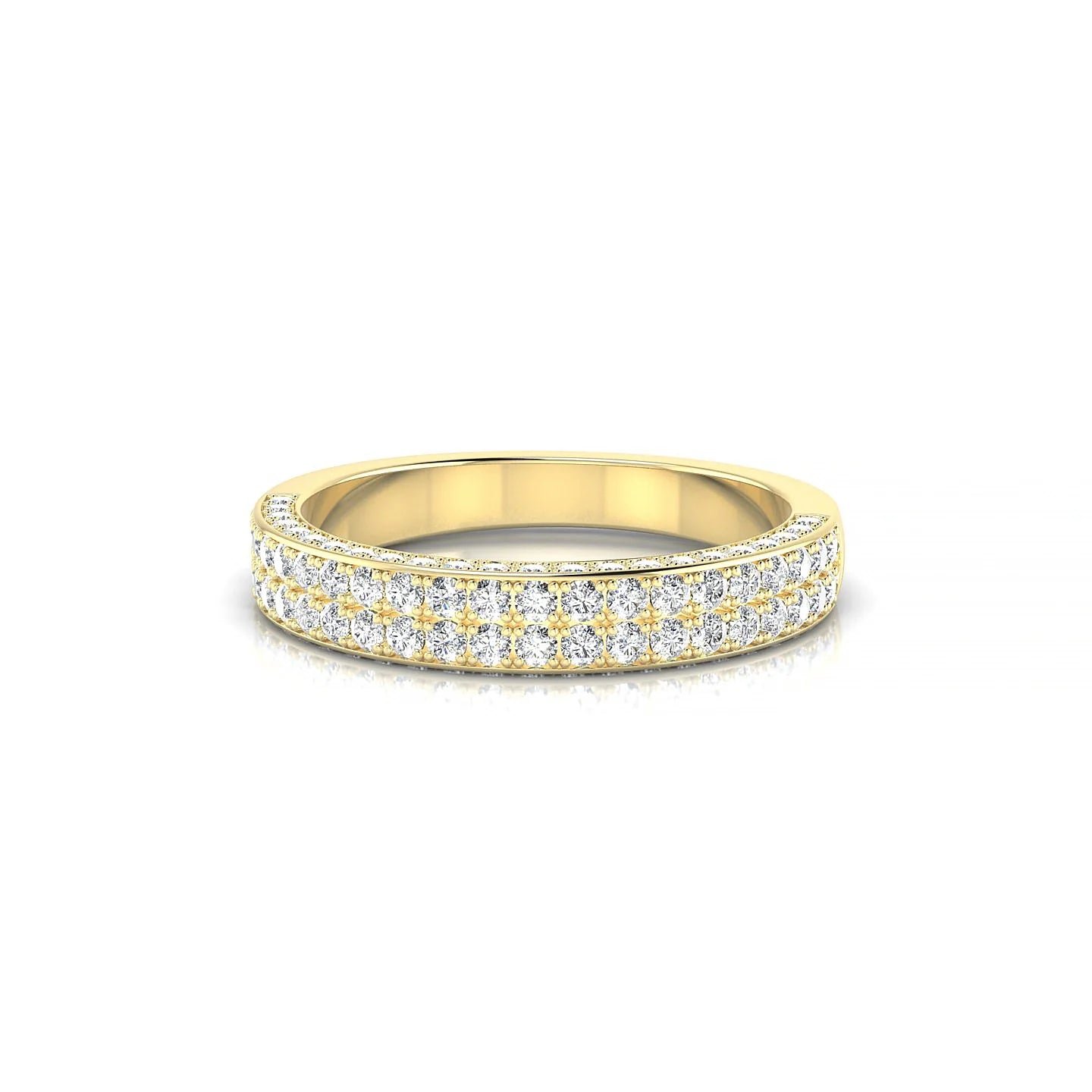 Seraph | 18k Yellow Gold 1.3 mm Round Diamond Ring