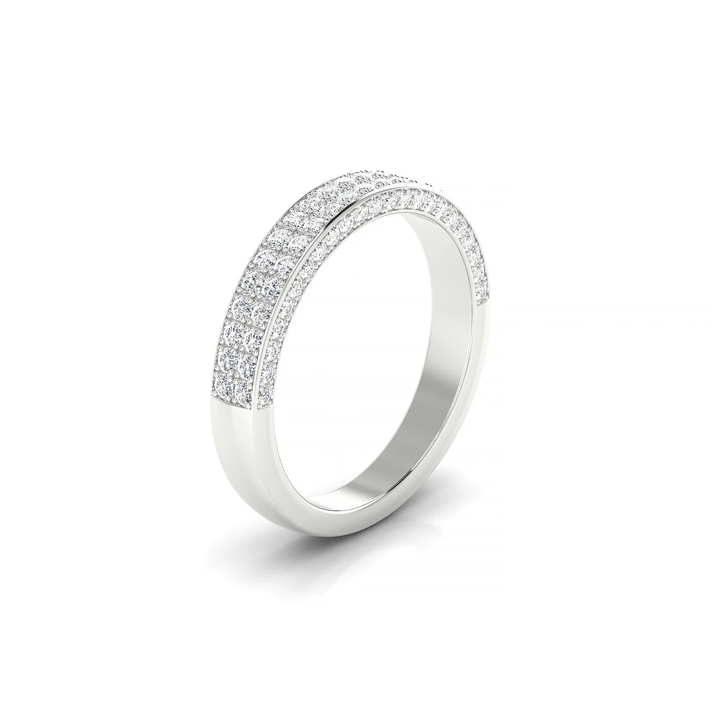 Seraph | 18k White Gold 1.3 mm Round Diamond Ring