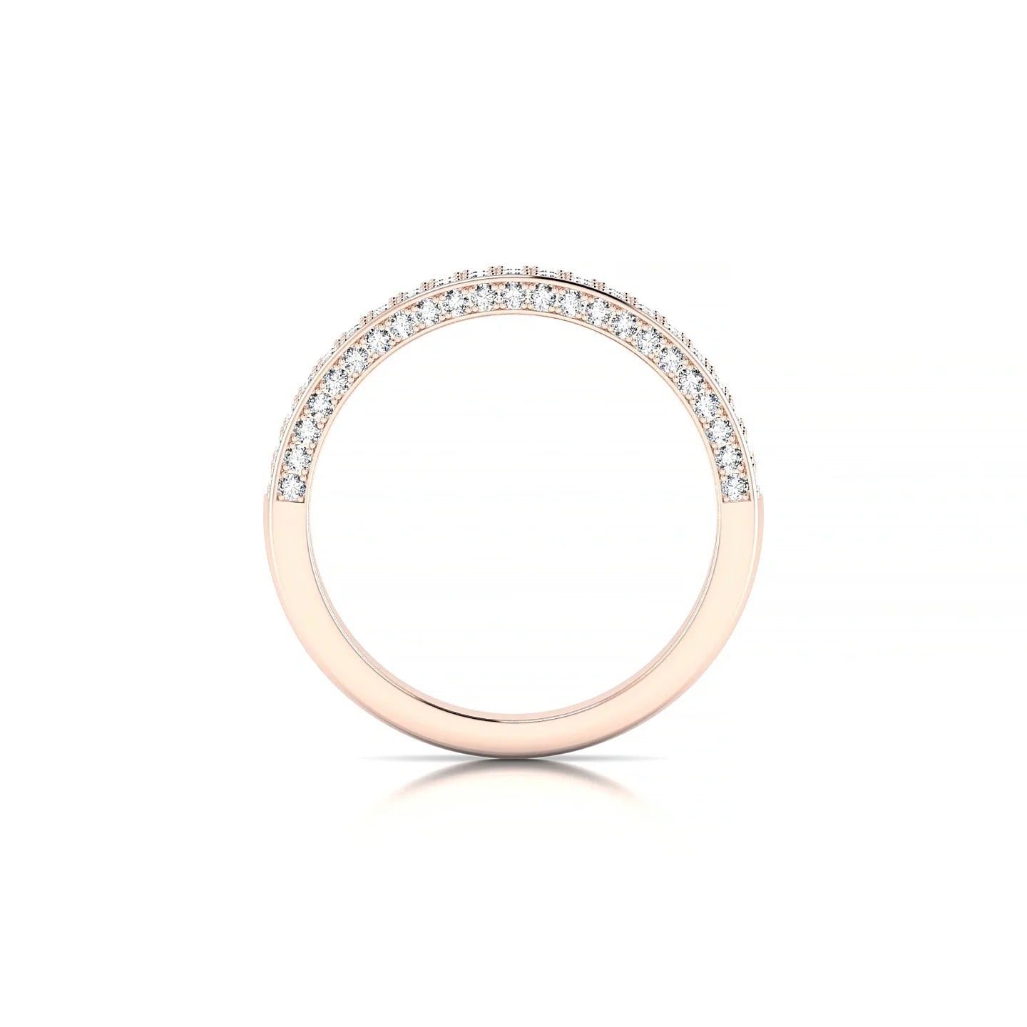 Seraph | 18k Rose Gold 1.3 mm Round Diamond Ring