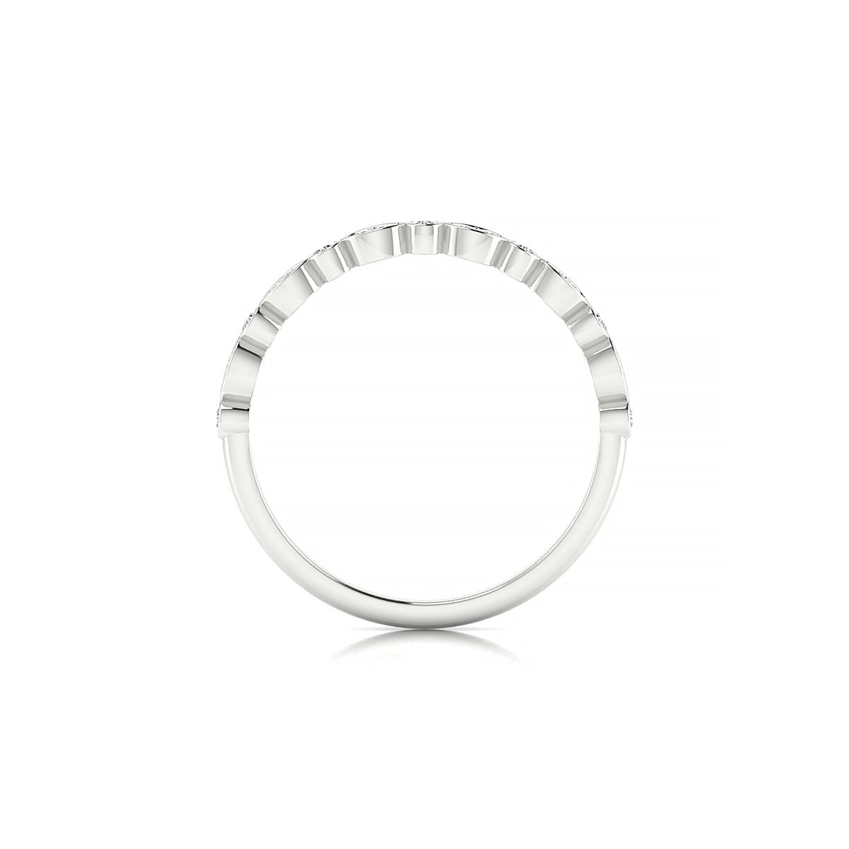 Serenity | 18k White Gold 1.5 mm Round Diamond Ring