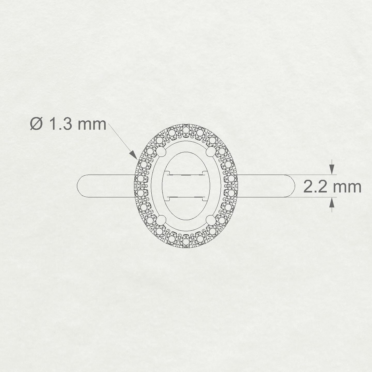 Solar Oval 2-2.99 ct | 18k Rose Gold Halo Ring