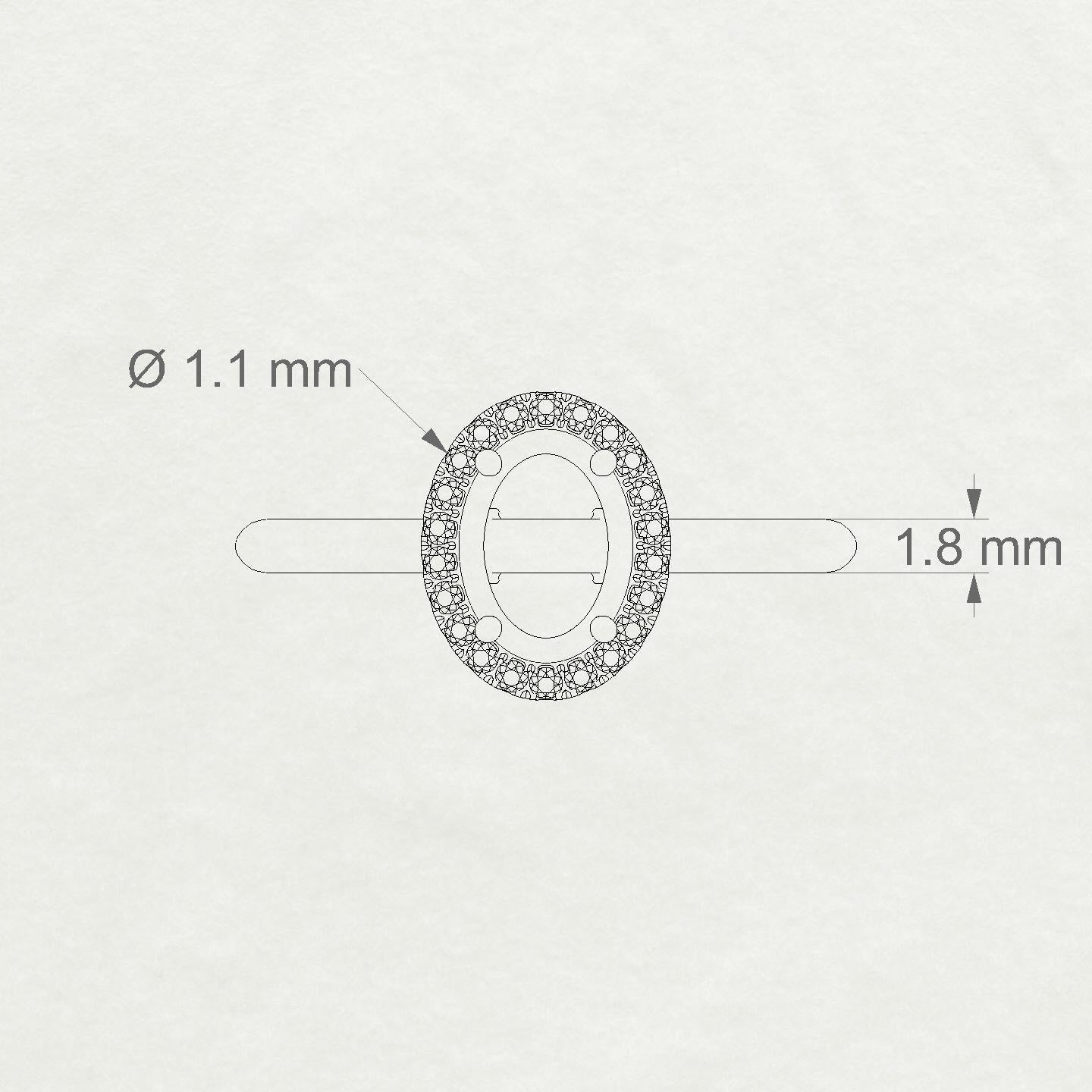 Solar Oval 1-1.99 ct | 18k White Gold Halo Ring