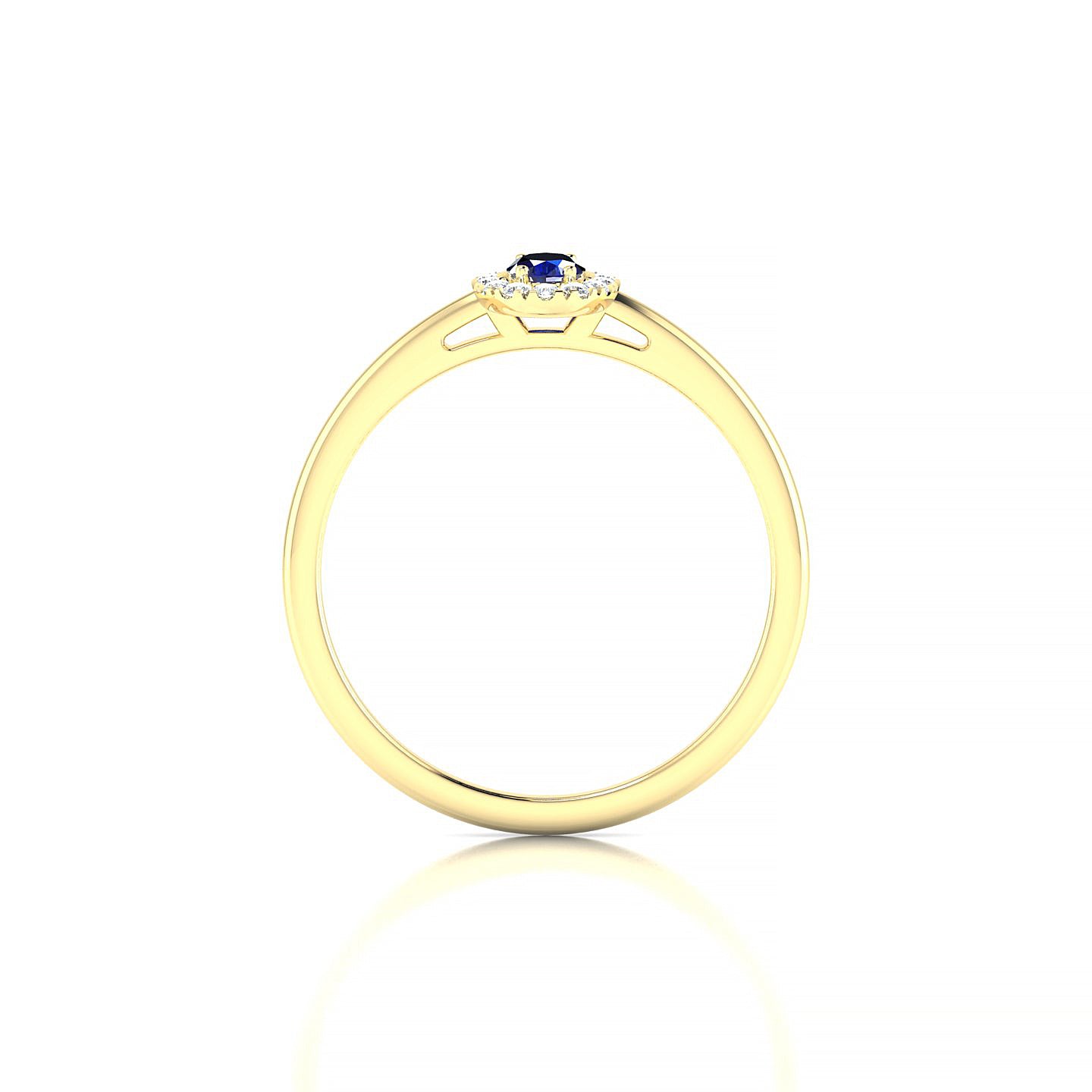 Solar | 18k Yellow Gold 5 x 3 mm Oval Sapphire Ring