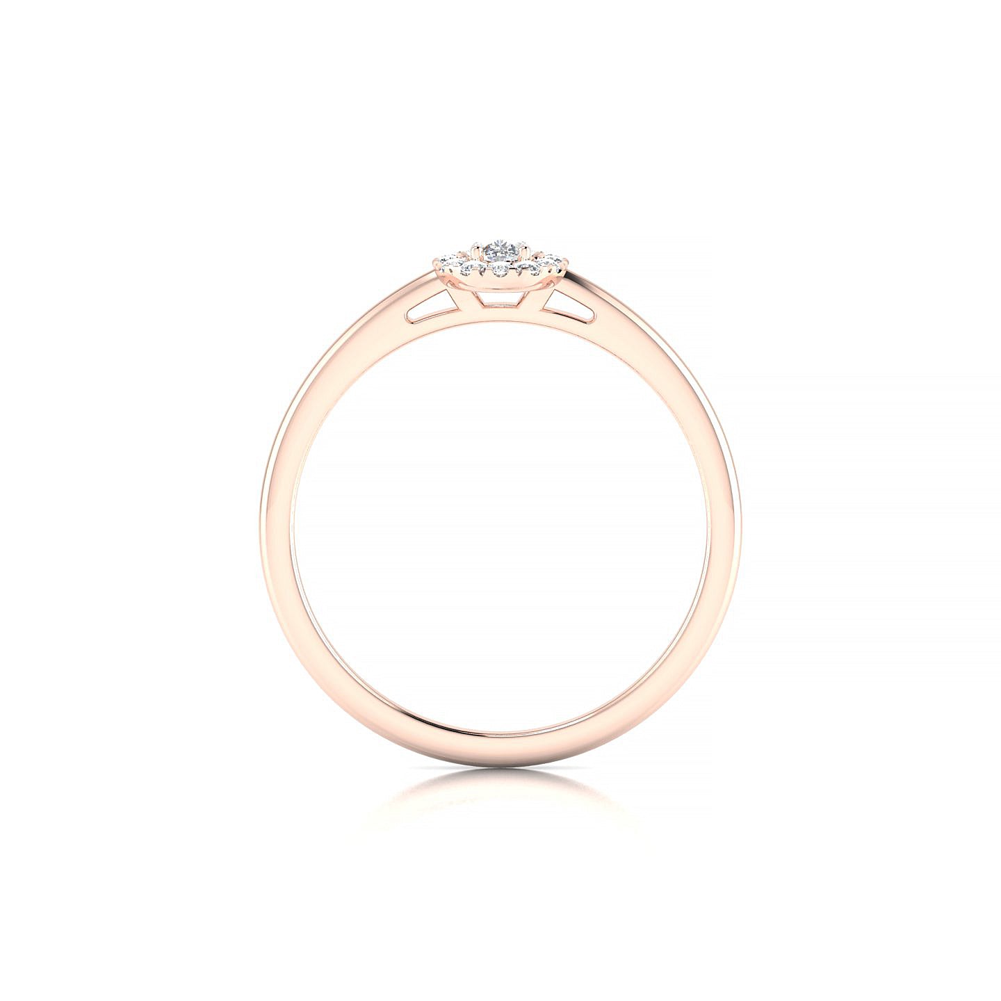 Solar | 18k Rose Gold 5 x 3 mm Pear Diamond Ring