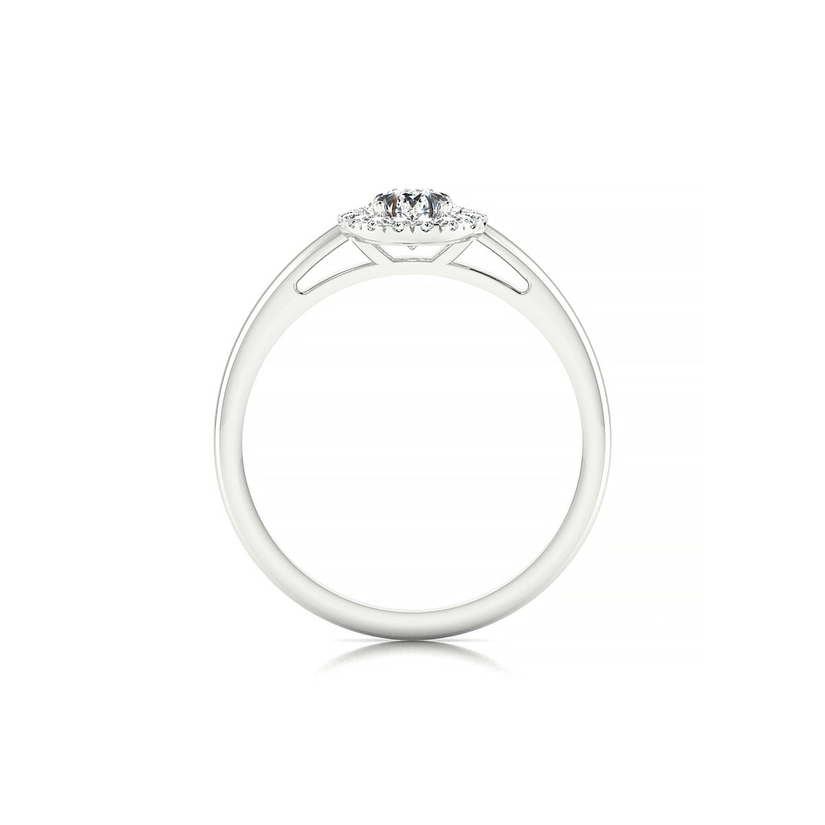 Solar | 18k White Gold 7 x 5 mm Pear Diamond Ring